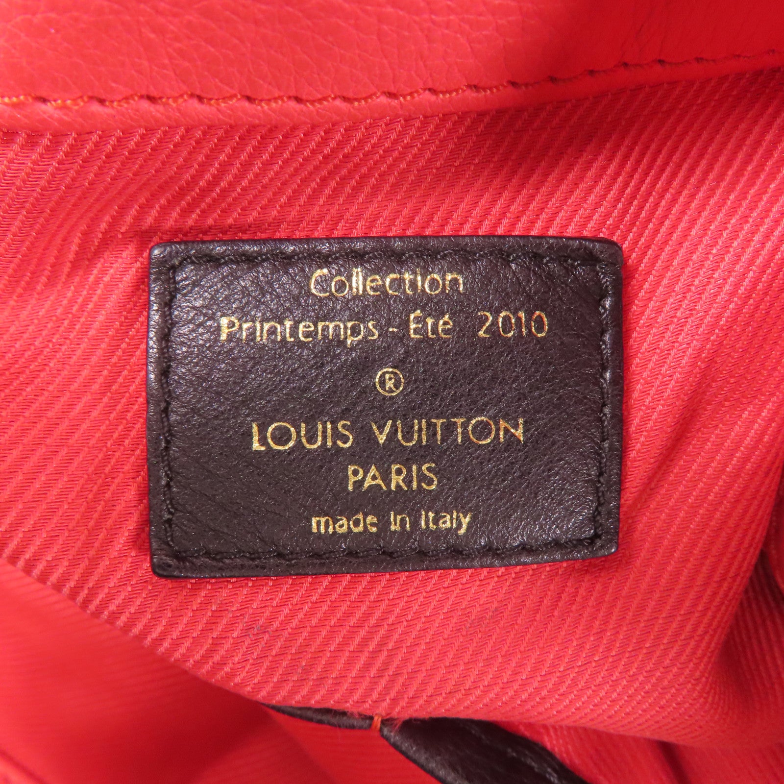 LOUIS VUITTON 帆布Bohemian金扣肩背袋米色/黑色