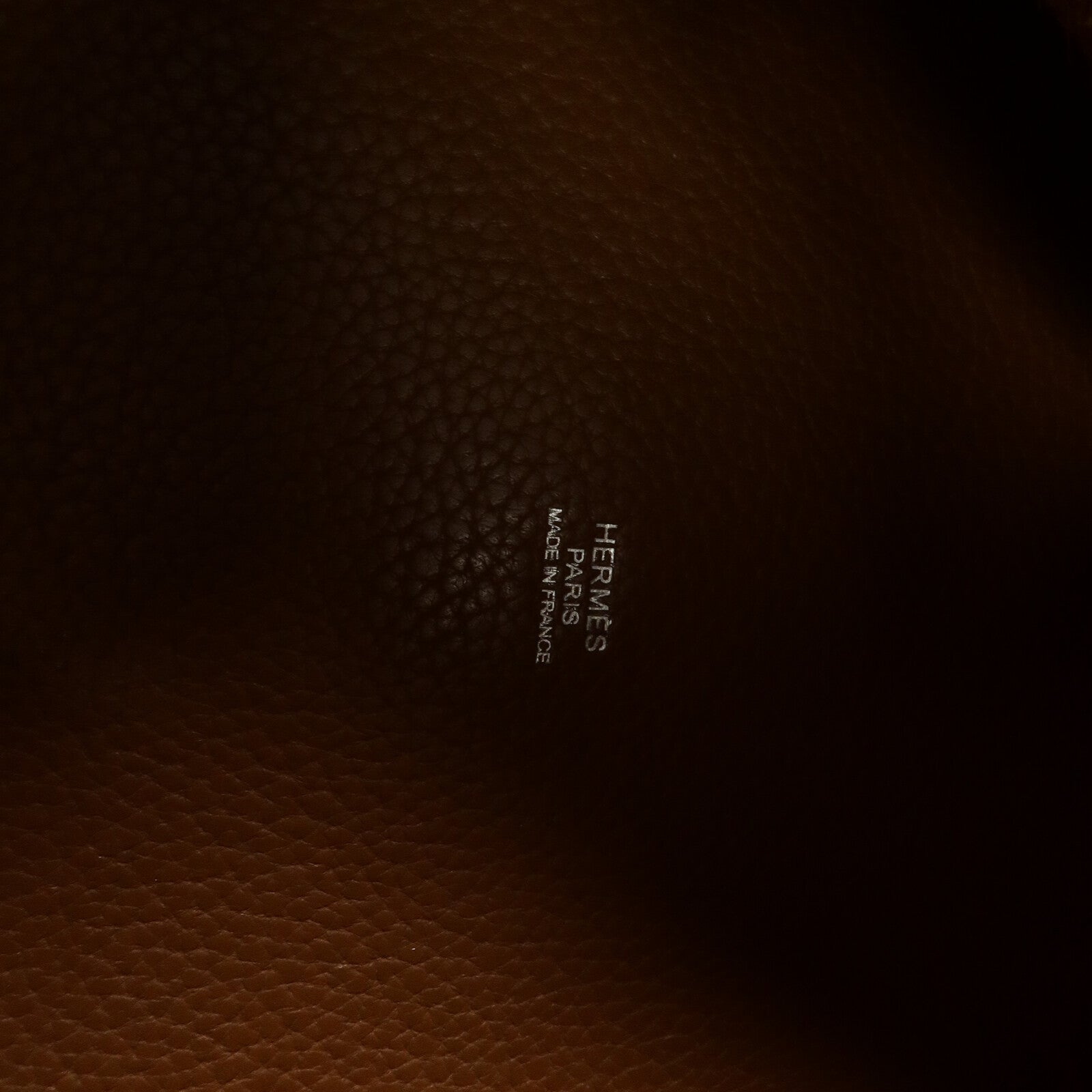HERMES Clemence皮革Picotin GM手挽袋Étoupe/Gold