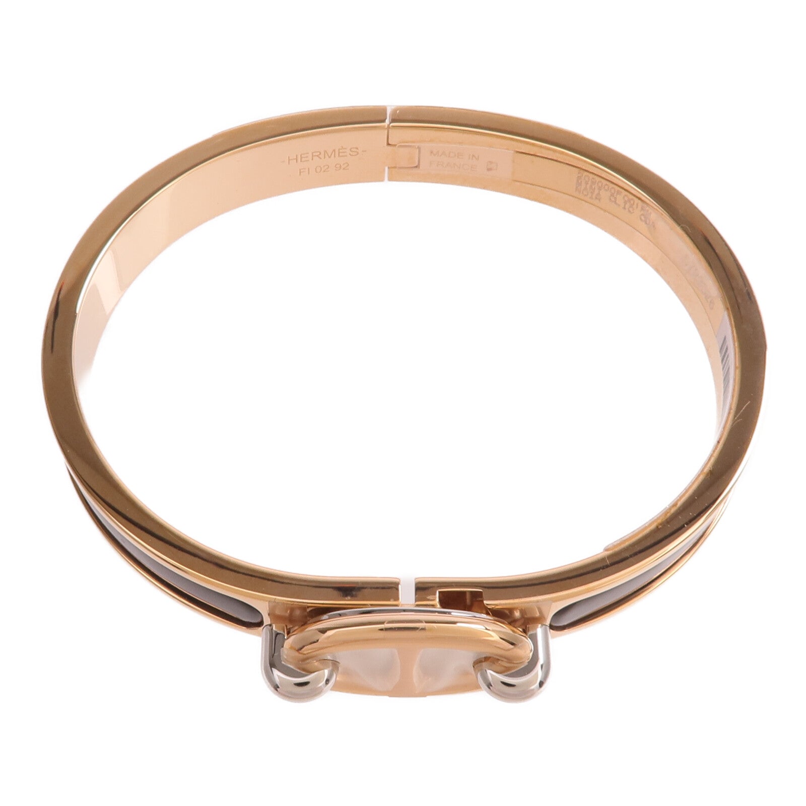HERMES 金屬/琺瑯Mini Clic Chaine d'Ancre手鐲