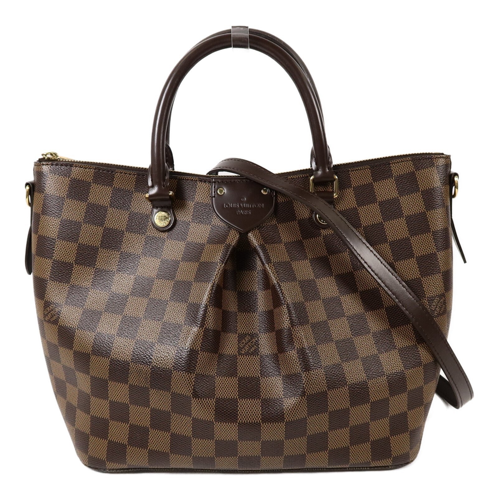 LOUIS VUITTON Damier Ebene Siena MM手挽肩背兩用袋