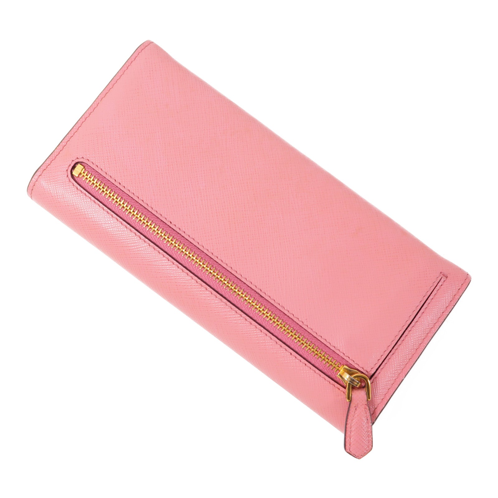 PRADA 牛皮皮革Long Wallet金扣長錢包