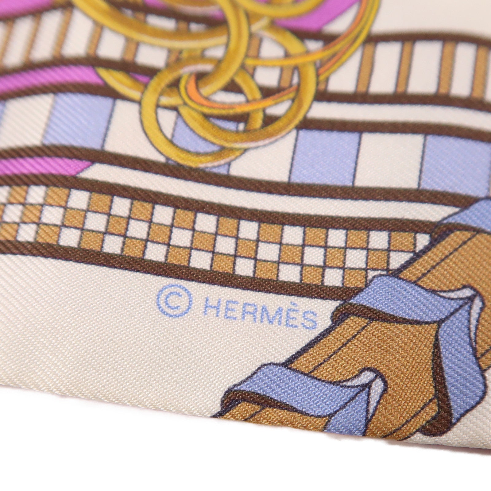 HERMES 絲質Twilly絲巾