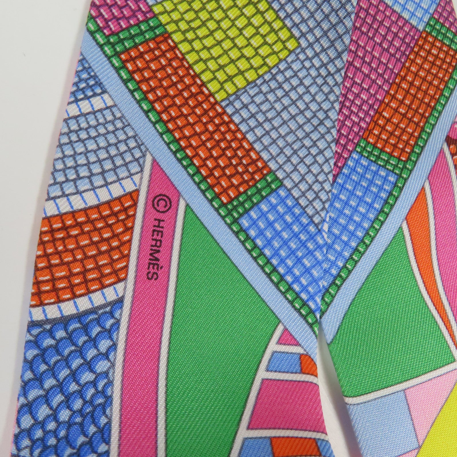 HERMES 絲質Twilly絲巾