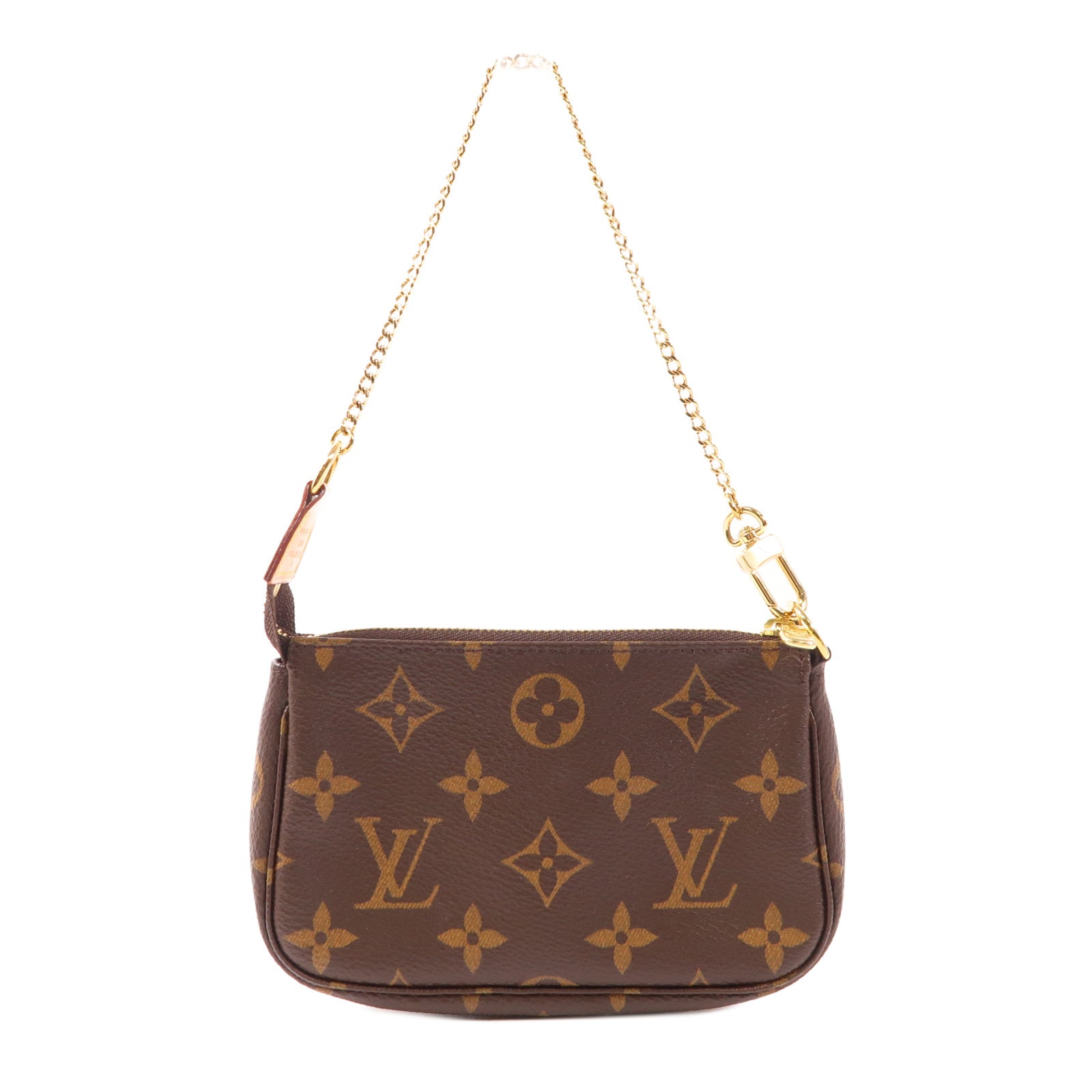 LOUIS VUITTON Monogram Mini Pochette Accessoires金扣手挽袋
