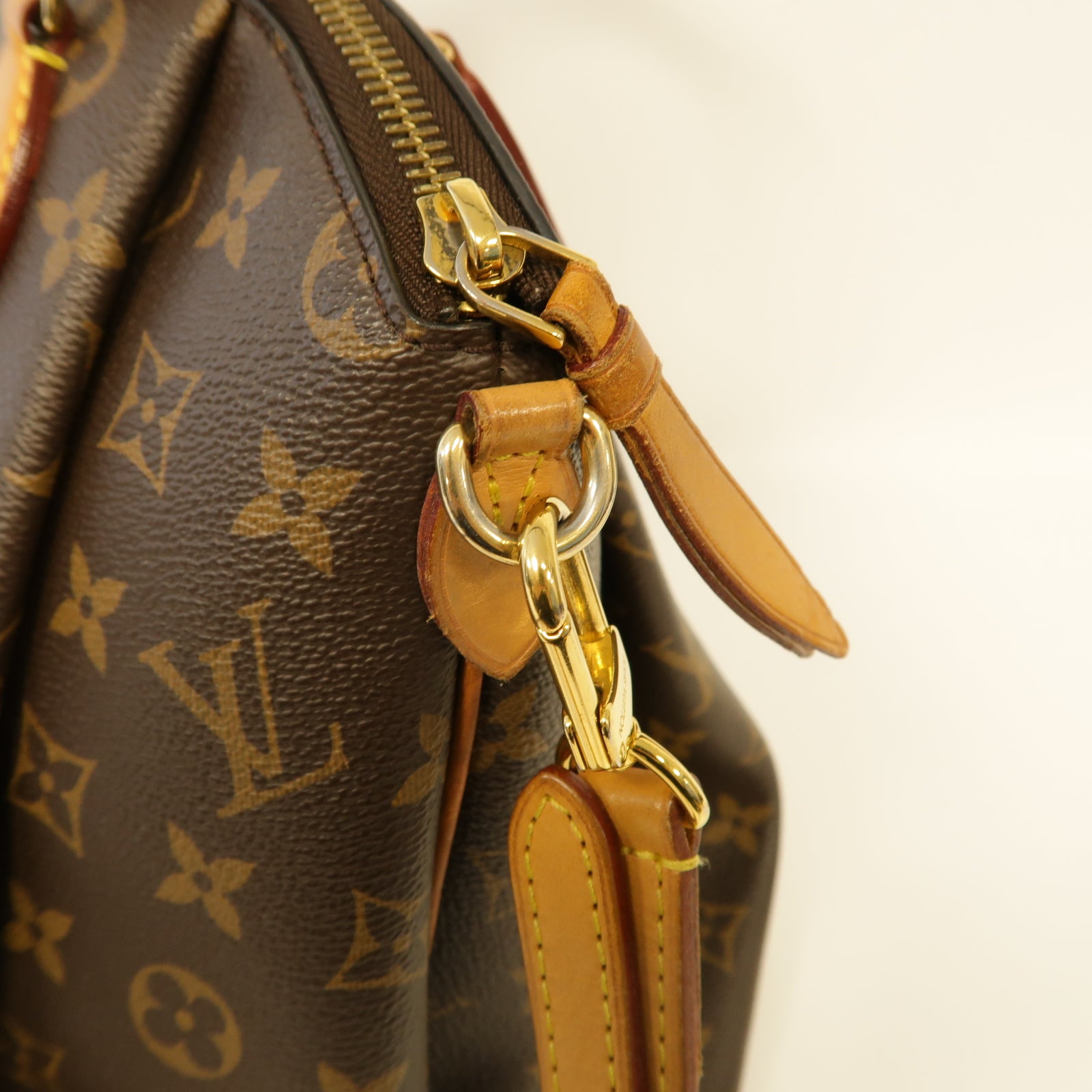 LOUIS VUITTON 【激減優惠】Monogram Rivoli MM金扣手挽肩背兩用袋棕色