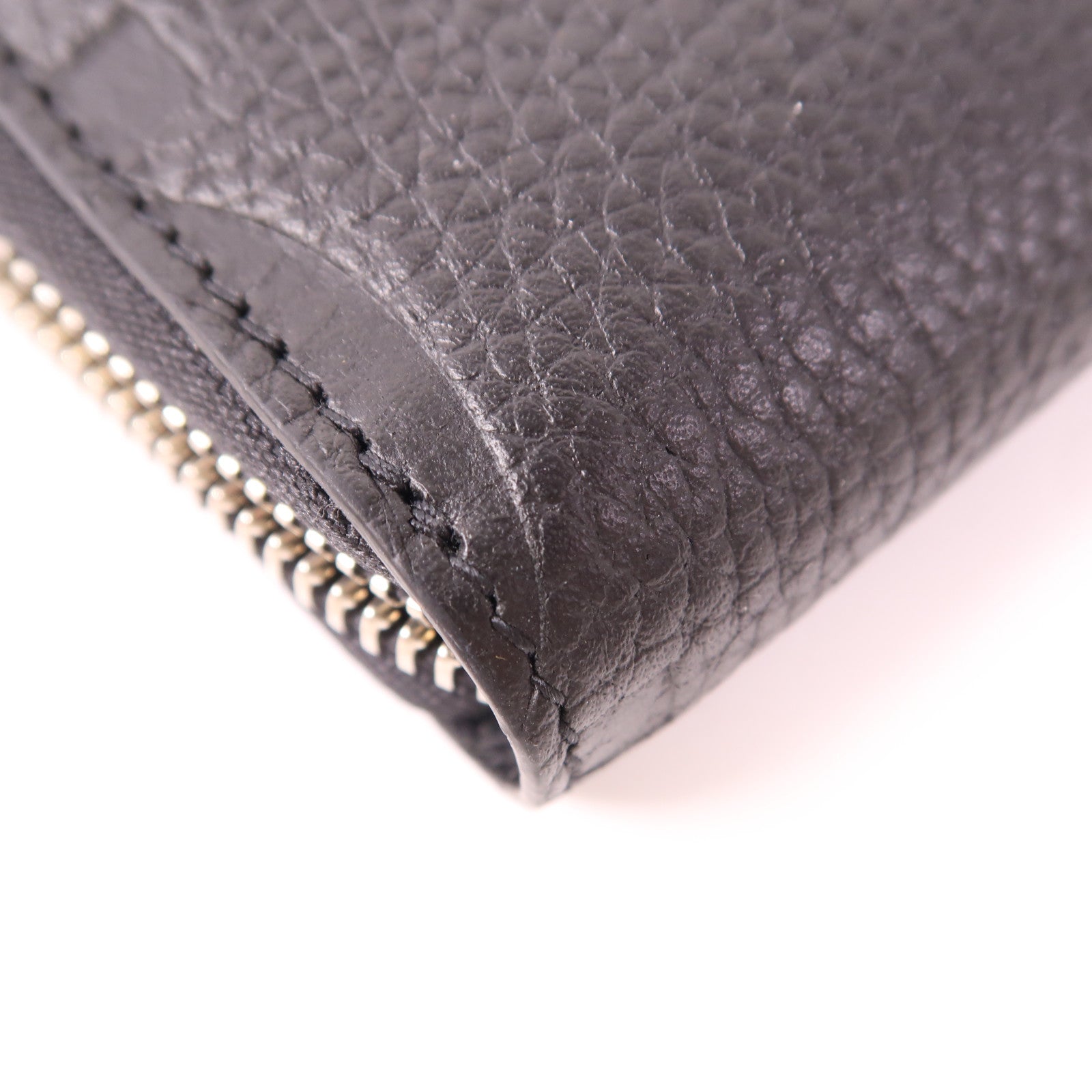 GUCCI 皮革Long Wallet銀扣長錢包