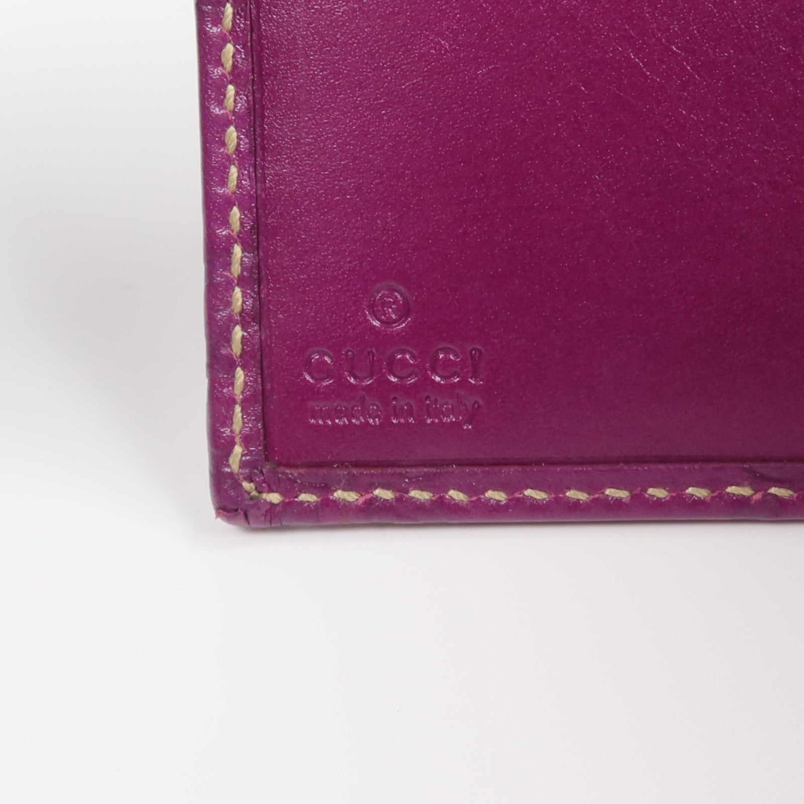 GUCCI 牛皮皮革Fold Wallet錢包