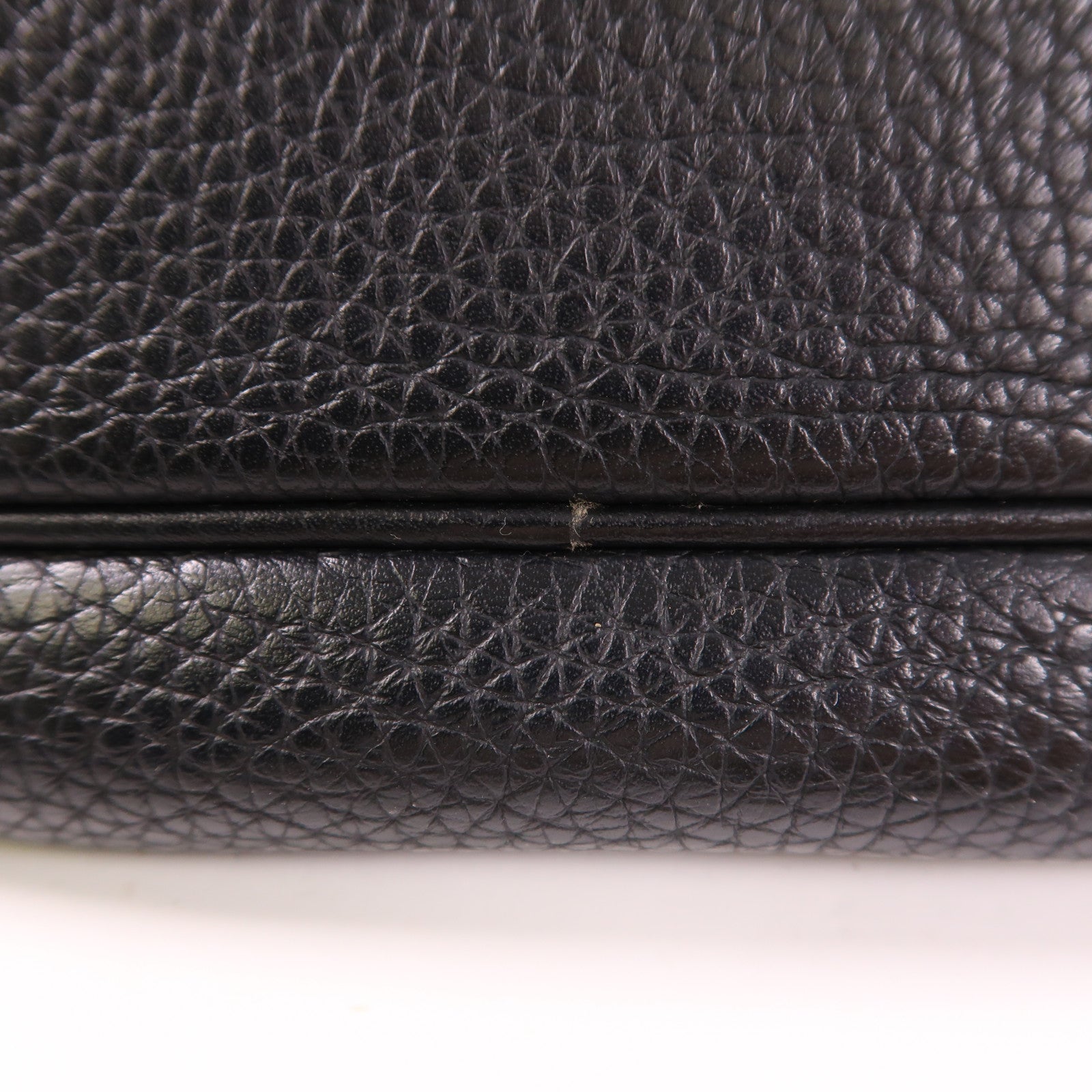 HERMES Clemence皮革Lindy 30銀扣手挽肩背兩用袋Noir