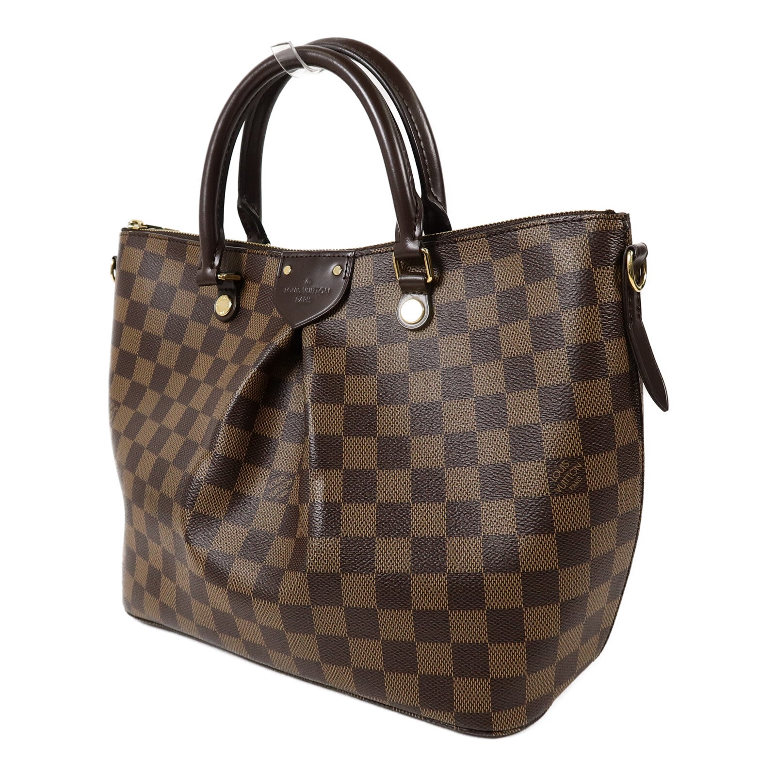 LOUIS VUITTON Damier Ebene Siena MM手挽肩背兩用袋