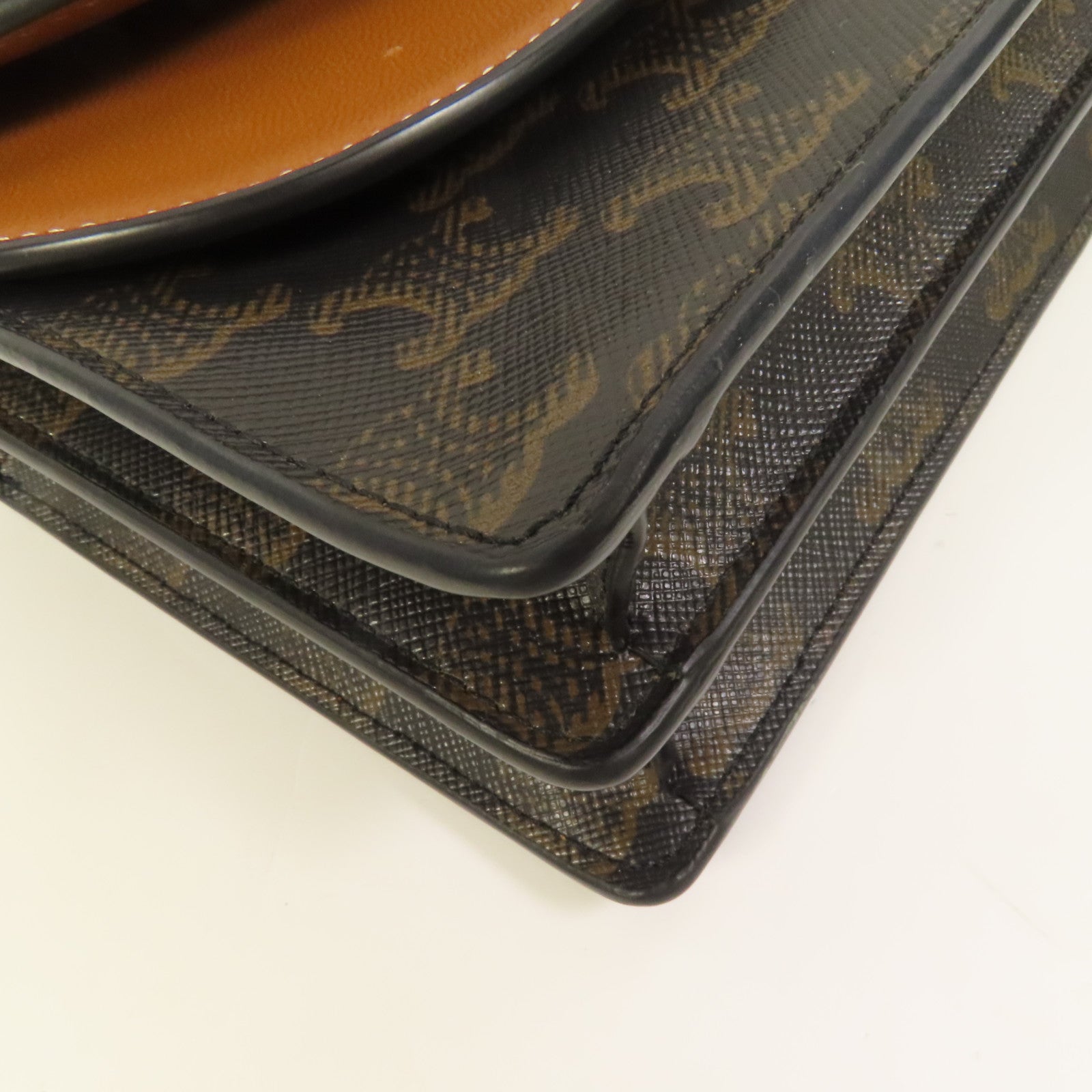 CELINE 塗層帆布Tripmphe Wallet On Strap金扣肩背袋