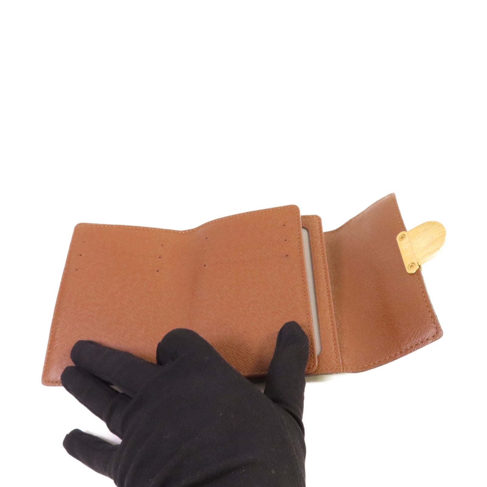 LOUIS VUITTON Monogram Portefeuille Koala Trifold Wallet金扣短錢包啡色