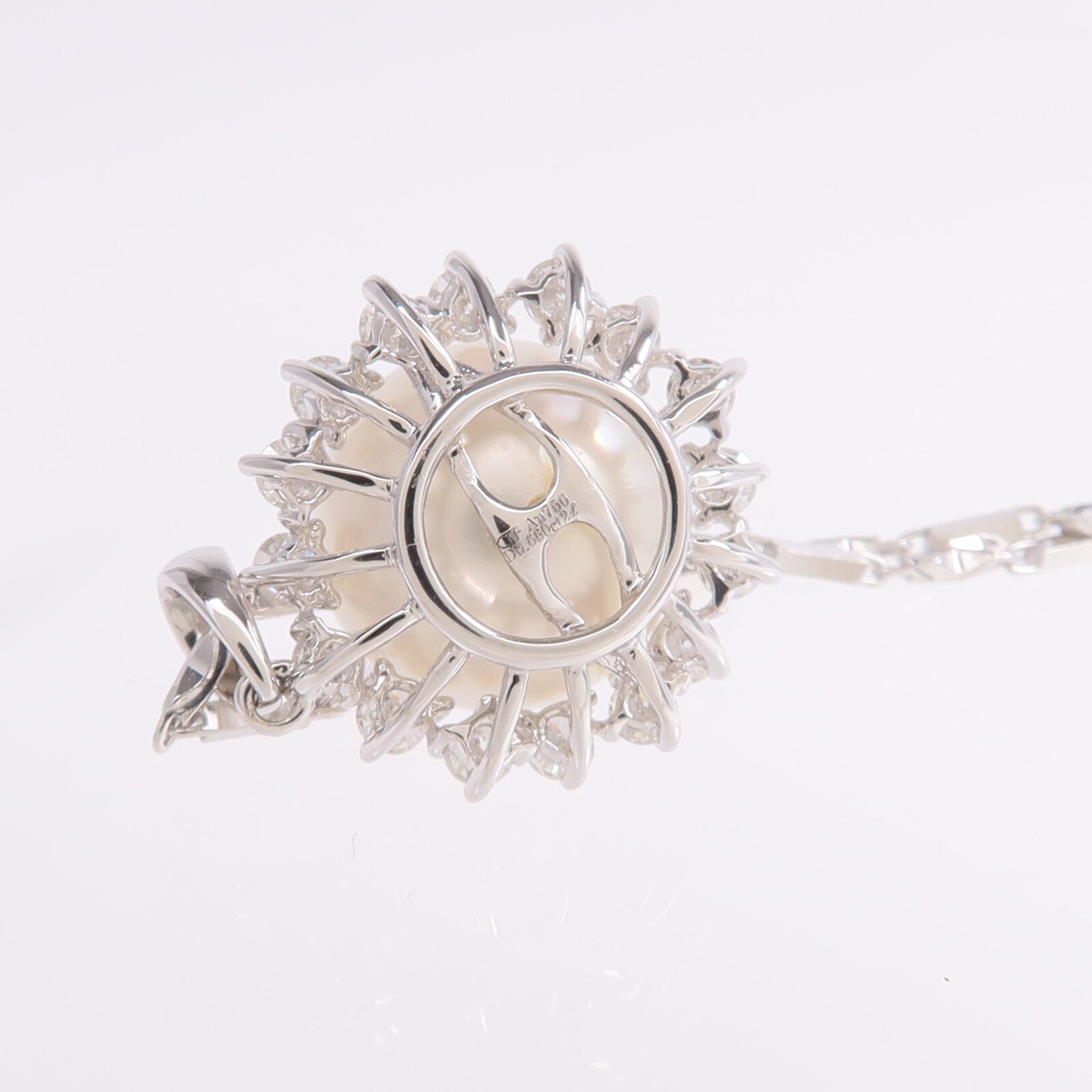 JEWELRY 18K白金Pearl Diamond Necklace珍珠/鑽石項鍊