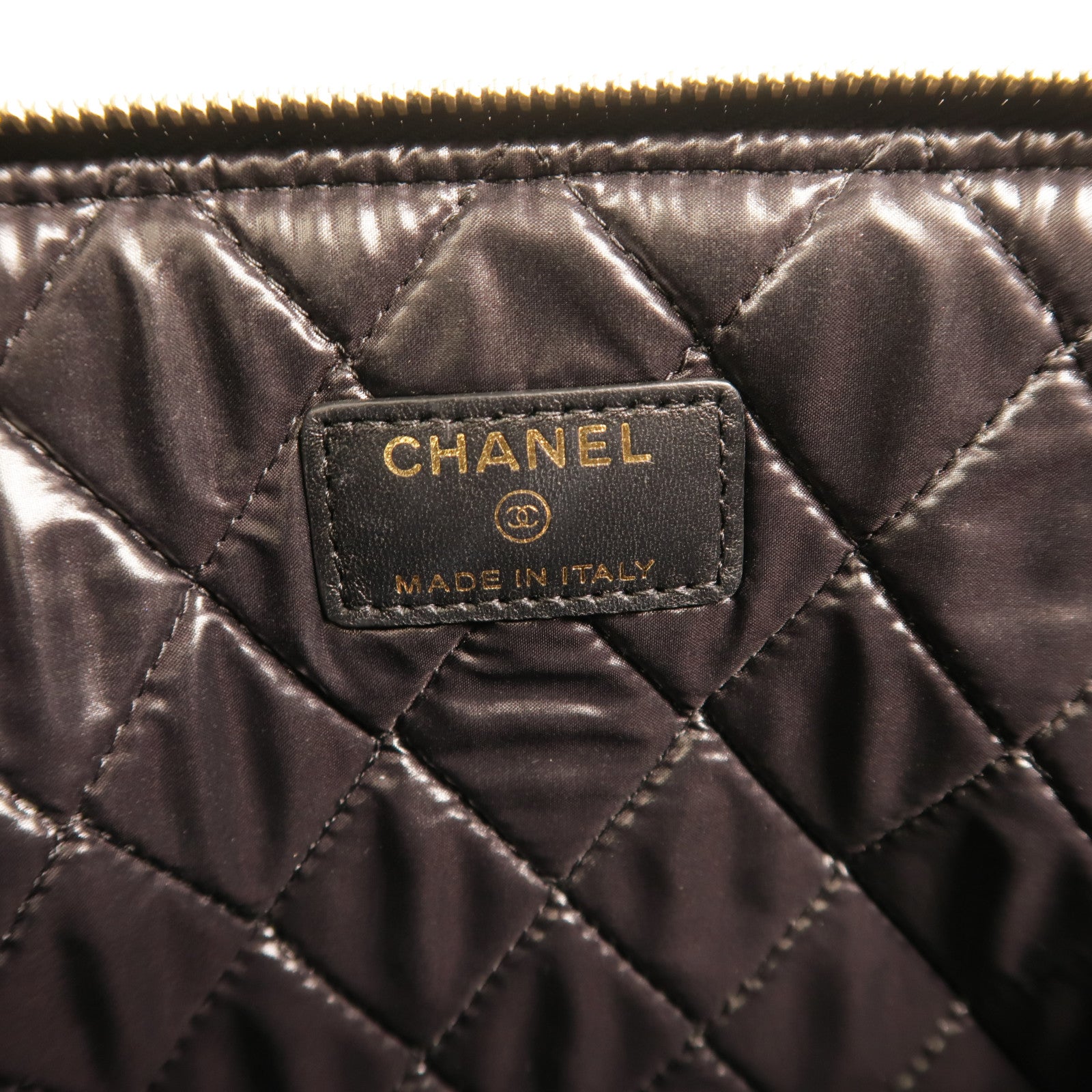 CHANEL 羊皮皮革Matelasse Coco Mark手拿包