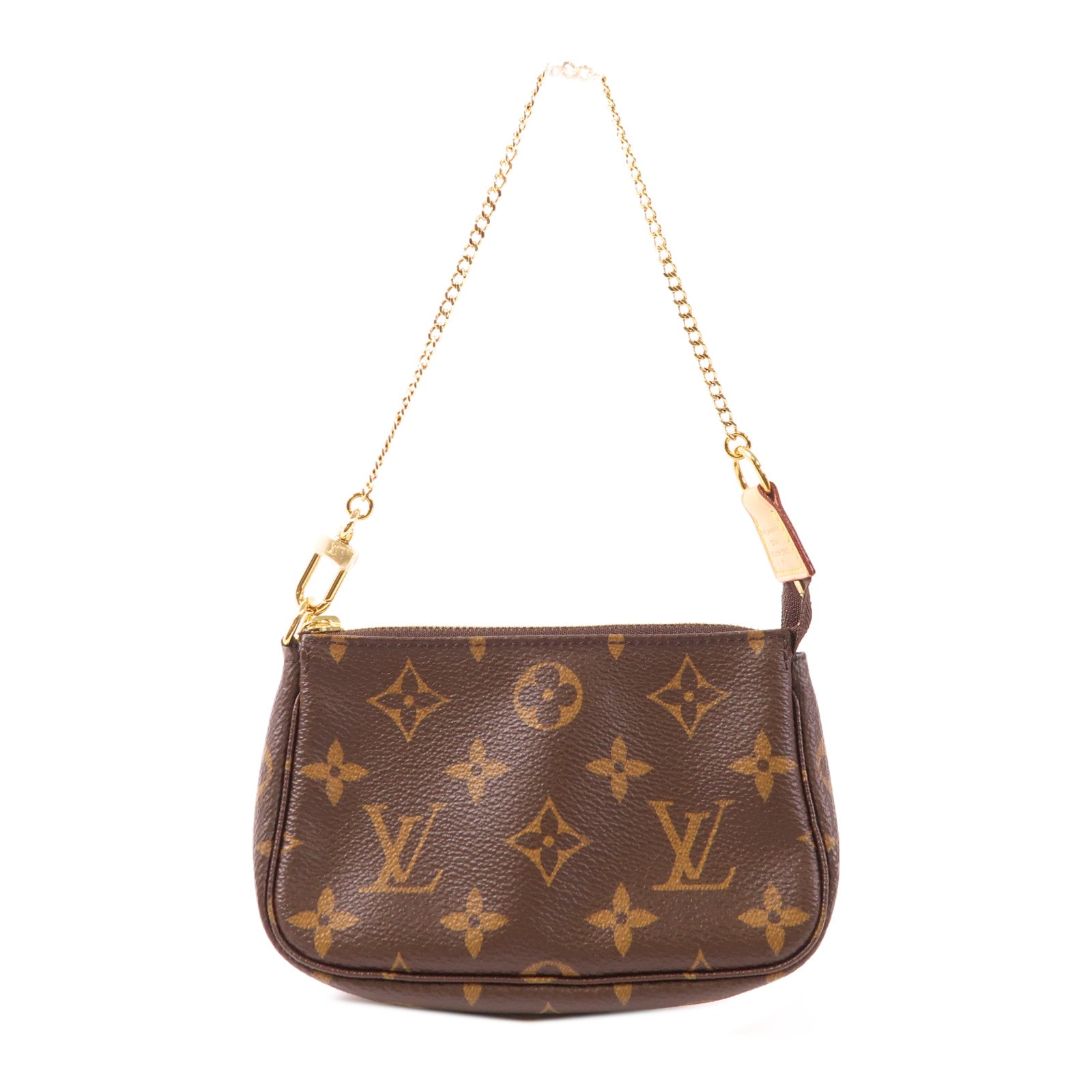 LOUIS VUITTON Monogram Mini Pochette Accessoires金扣手挽袋