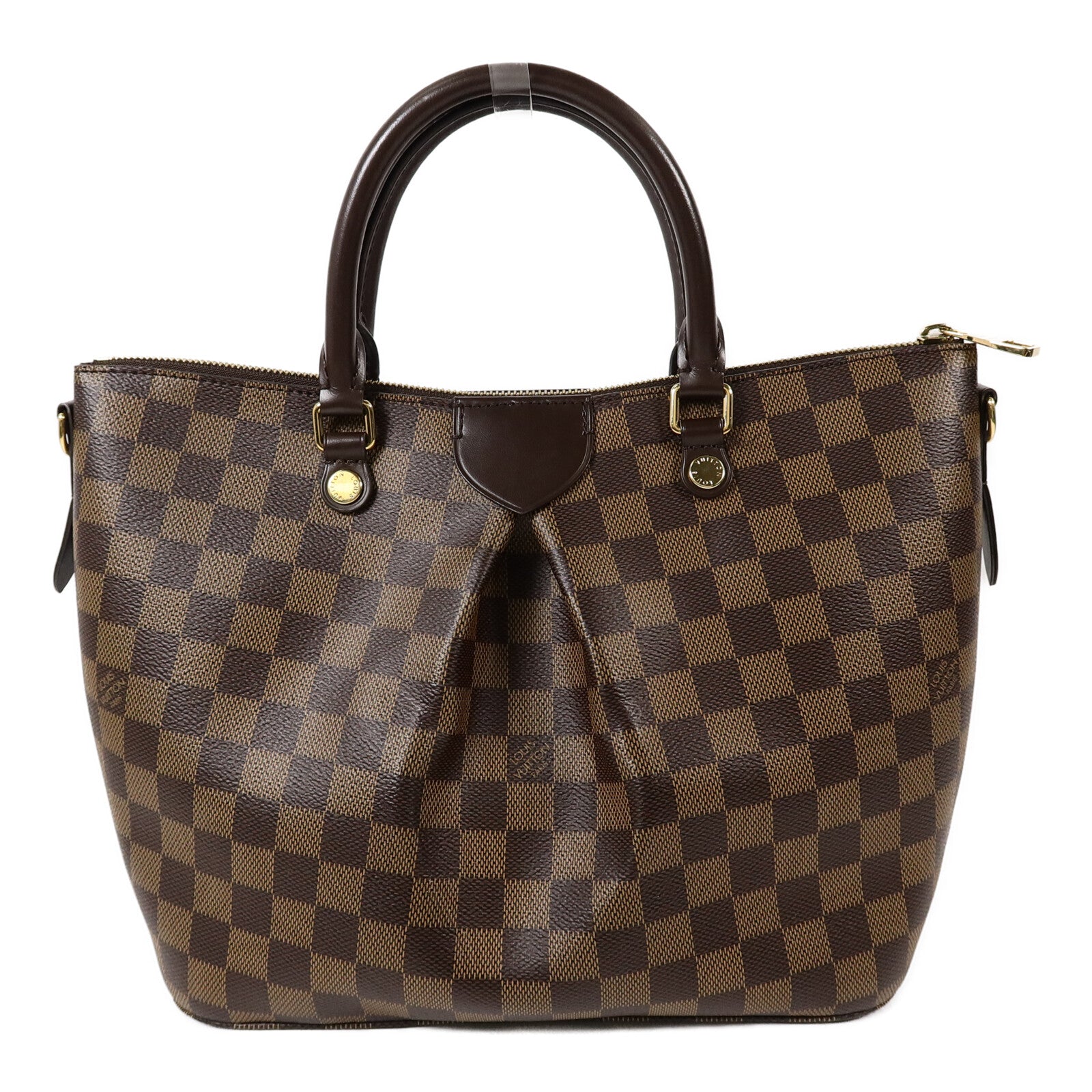 LOUIS VUITTON Damier Ebene Siena MM手挽肩背兩用袋