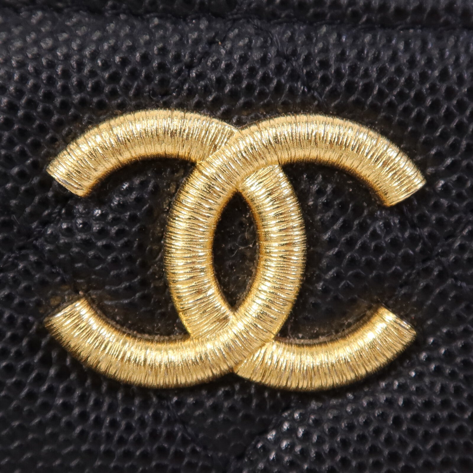 CHANEL 牛皮皮革Wallet金扣錢包