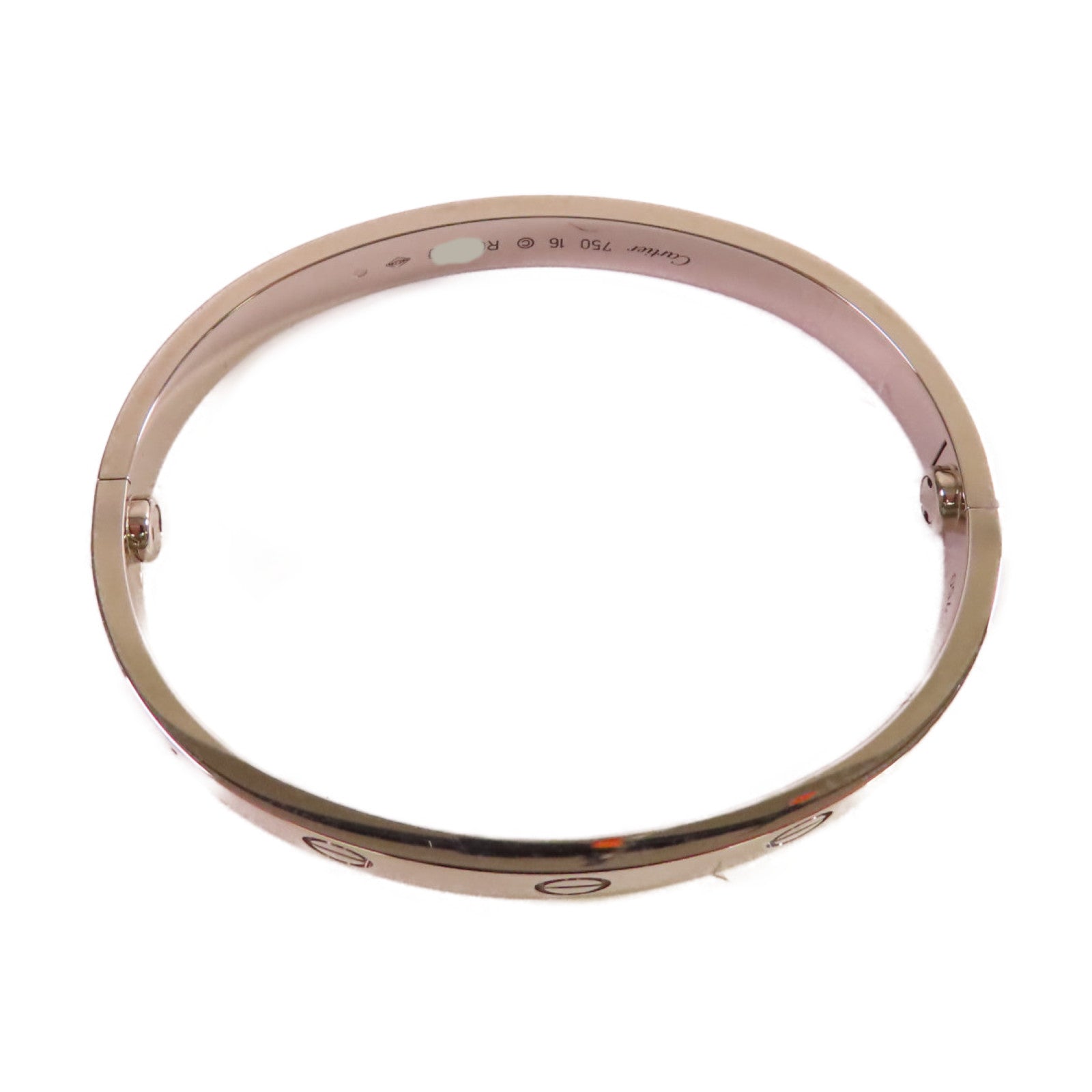 CARTIER 【激減優惠】18K白金Love Bracelet手鐲#16