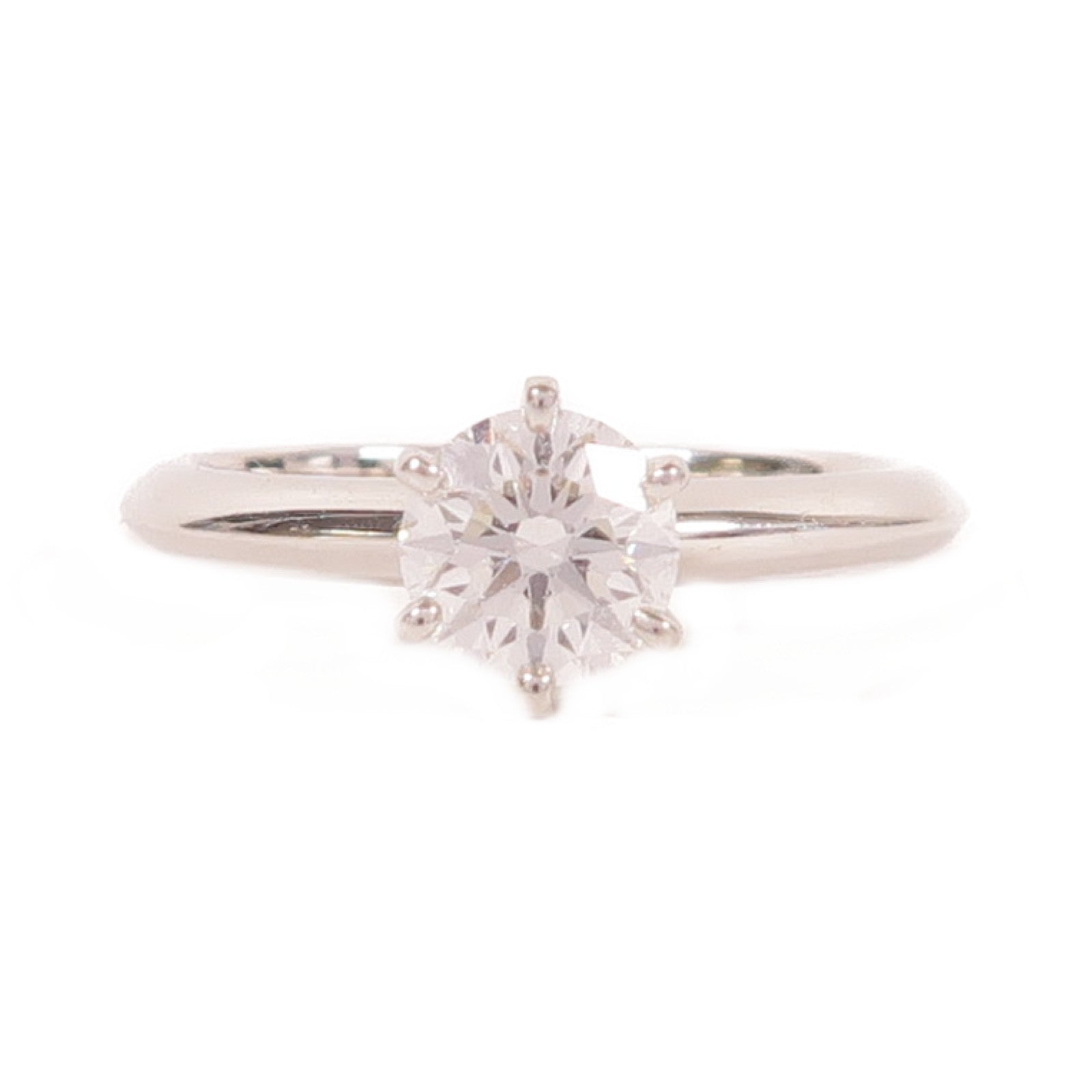 TIFFANY＆CO PT950鉑金Diamond Ring 0.72ct鑽石戒指US#4.75