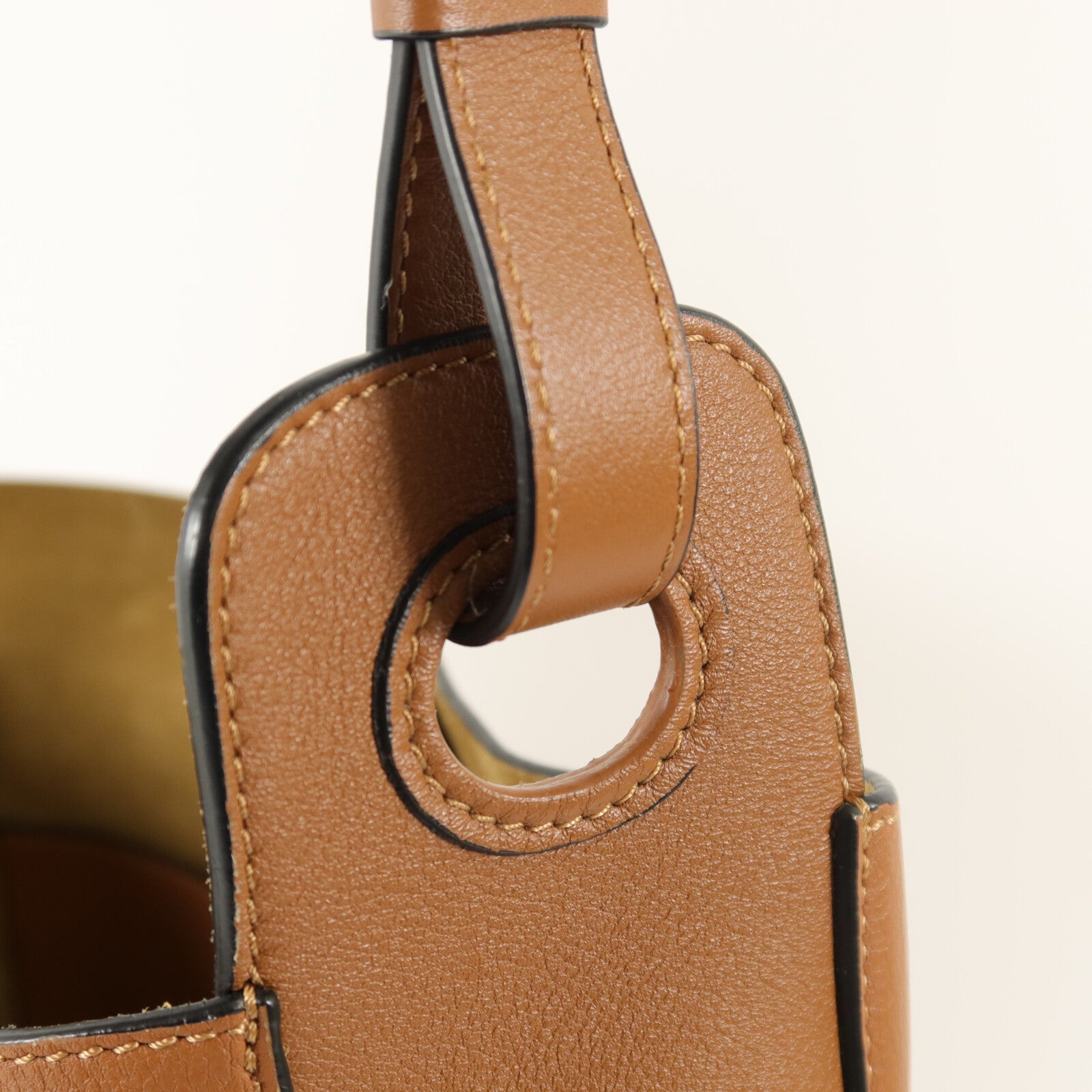 LOEWE 牛皮皮革Hobo Anagram Small肩背袋