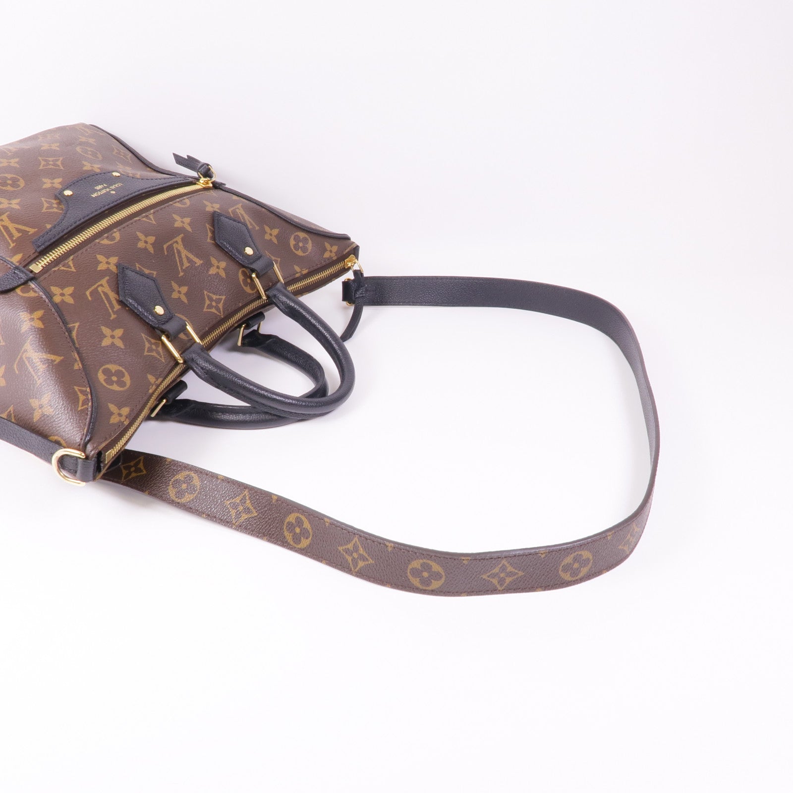 LOUIS VUITTON Monogram Tournelle PM金扣手挽肩背兩用袋