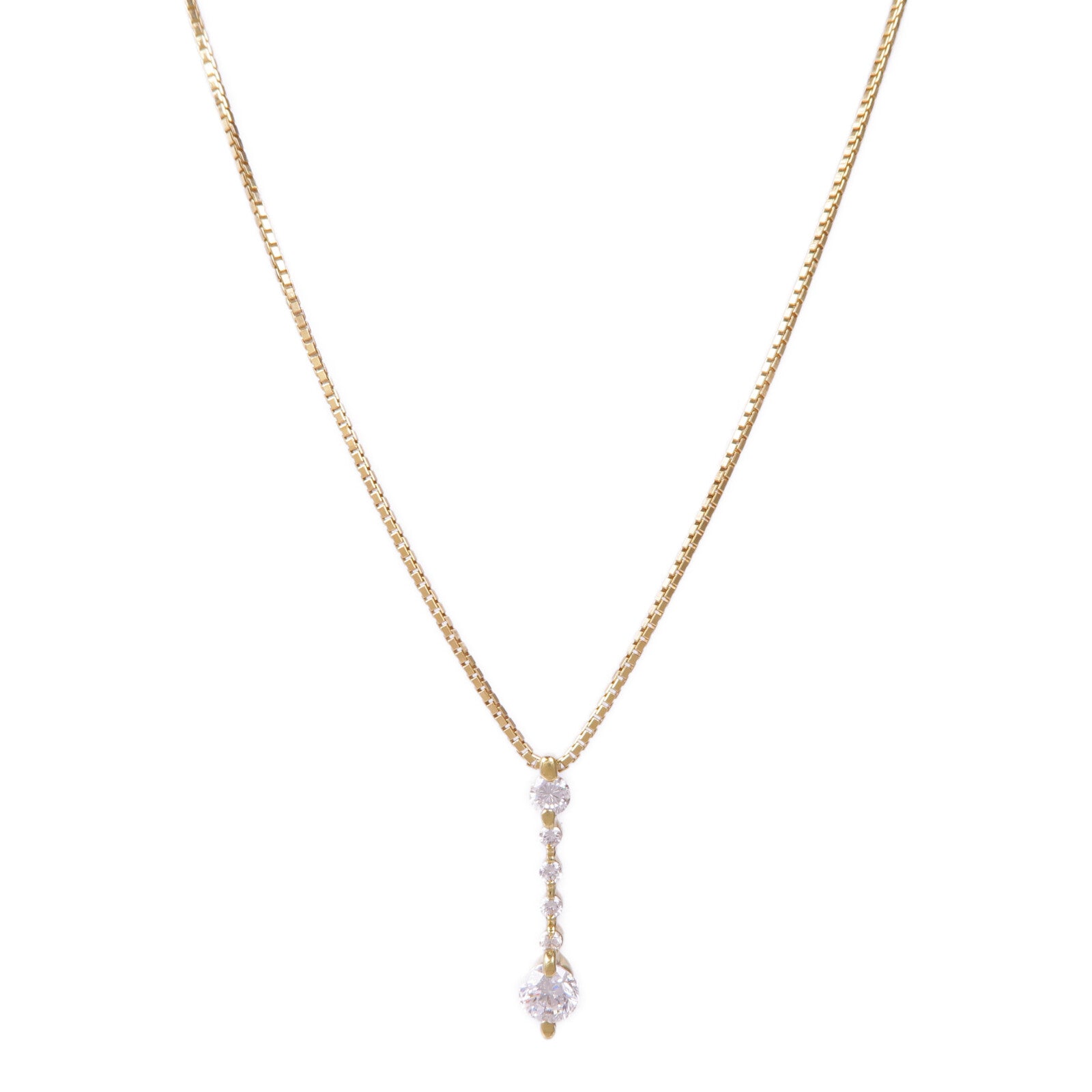 JEWELRY 【激減優惠】18K黃金Diamond Necklace鑽石項鍊