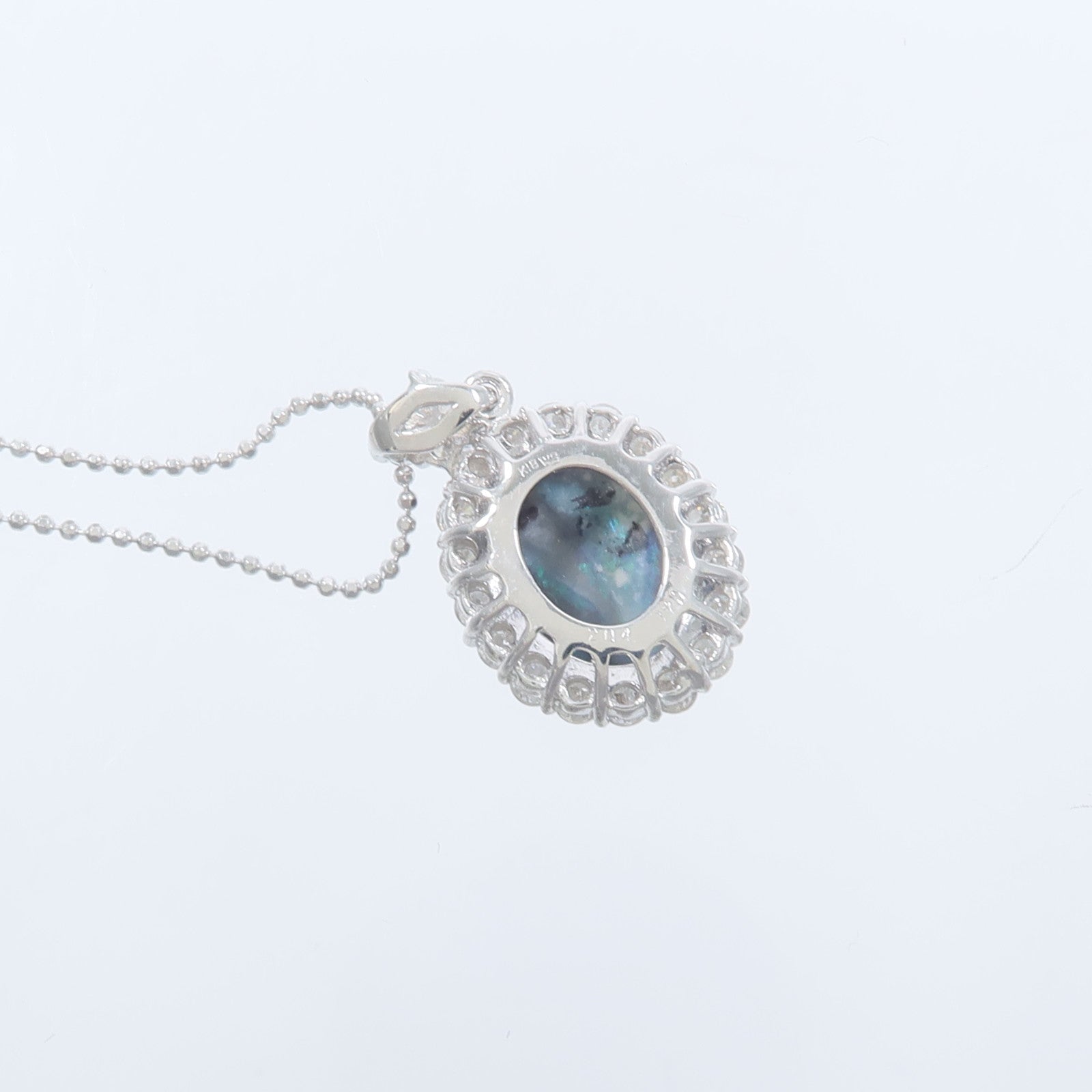 JEWELRY 18K白金Opal Diamond Necklace蛋白石/鑽石項鍊