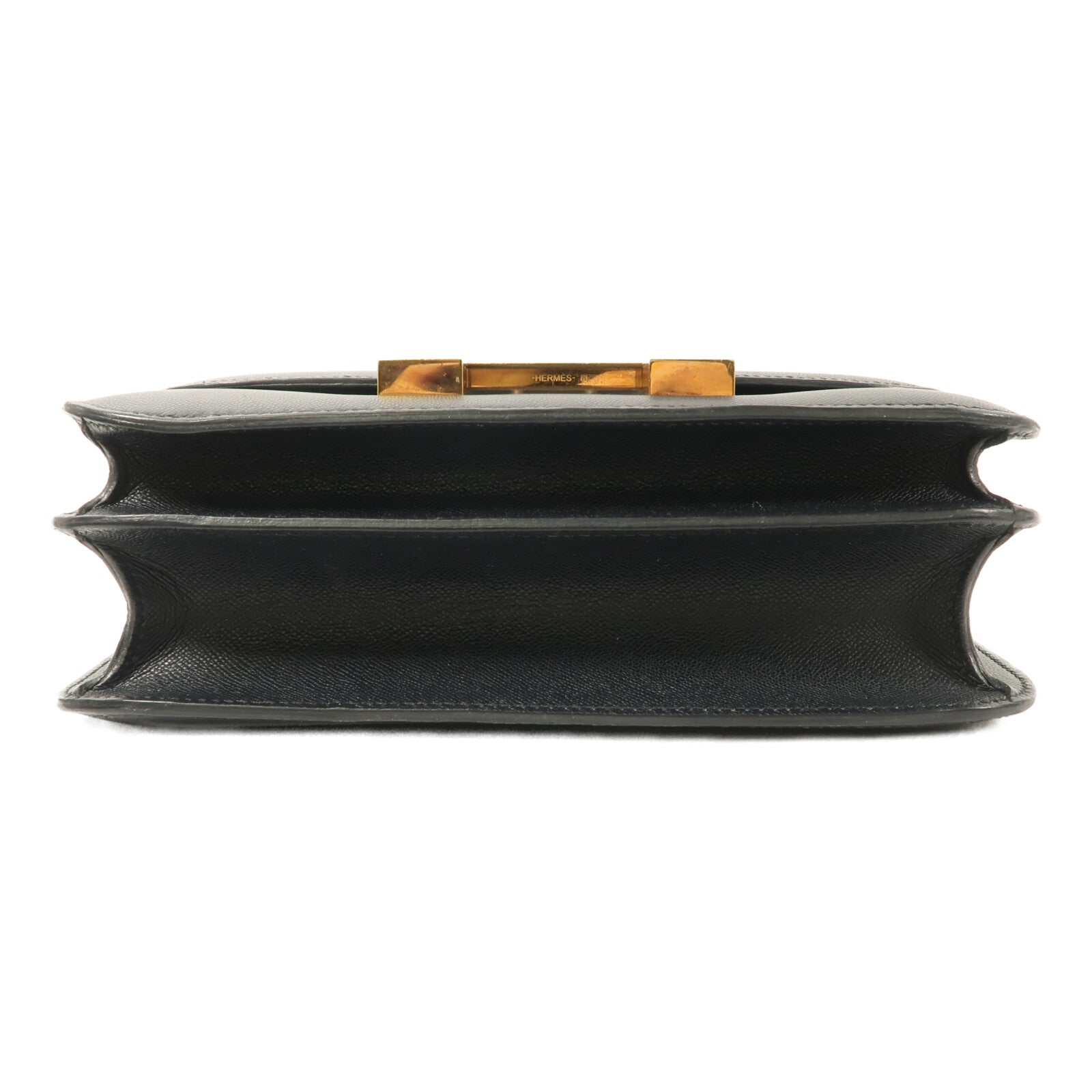 HERMES Epsom皮革Constance 24肩背袋Bleu Nuit