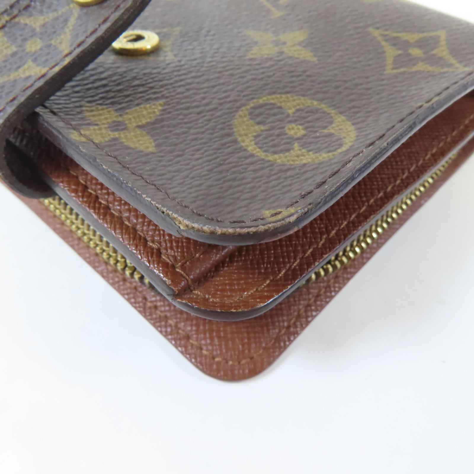 LOUIS VUITTON Monogram Wallet金扣錢包啡色