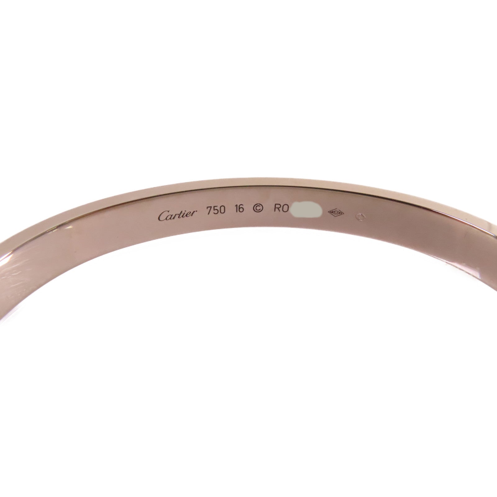 CARTIER 【激減優惠】18K白金Love Bracelet手鐲#16