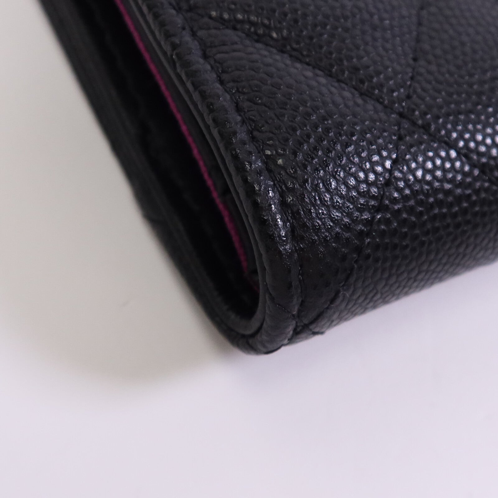 CHANEL 牛皮皮革Wallet金扣錢包