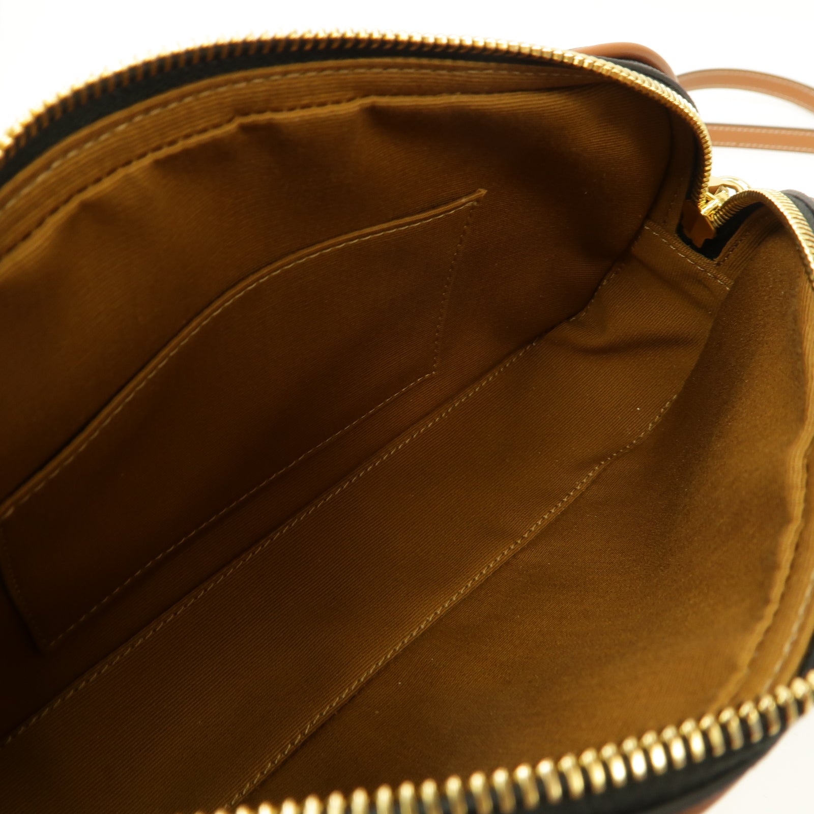 CELINE 牛皮皮革/帆布Triomphe Shoulder 2 Way Bag金扣手挽肩背兩用袋