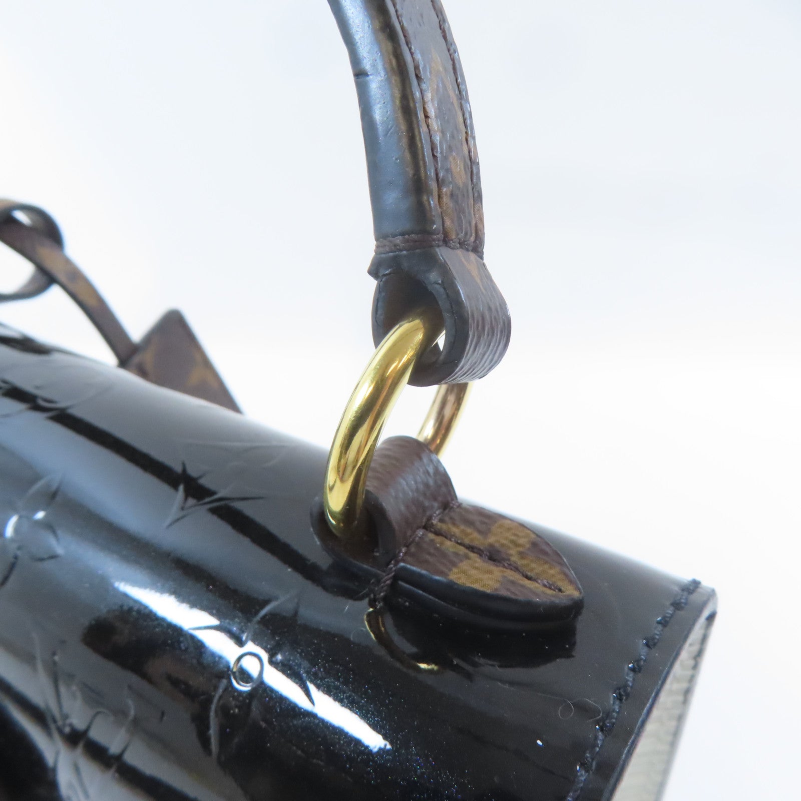 LOUIS VUITTON Vernis/Monogram/Epi Spring Street Bag金扣手挽肩背兩用袋黑色/啡色/白色