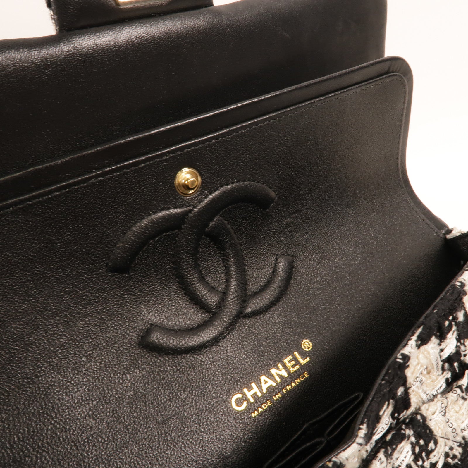 CHANEL Tweed Classic 25鏈帶肩背袋