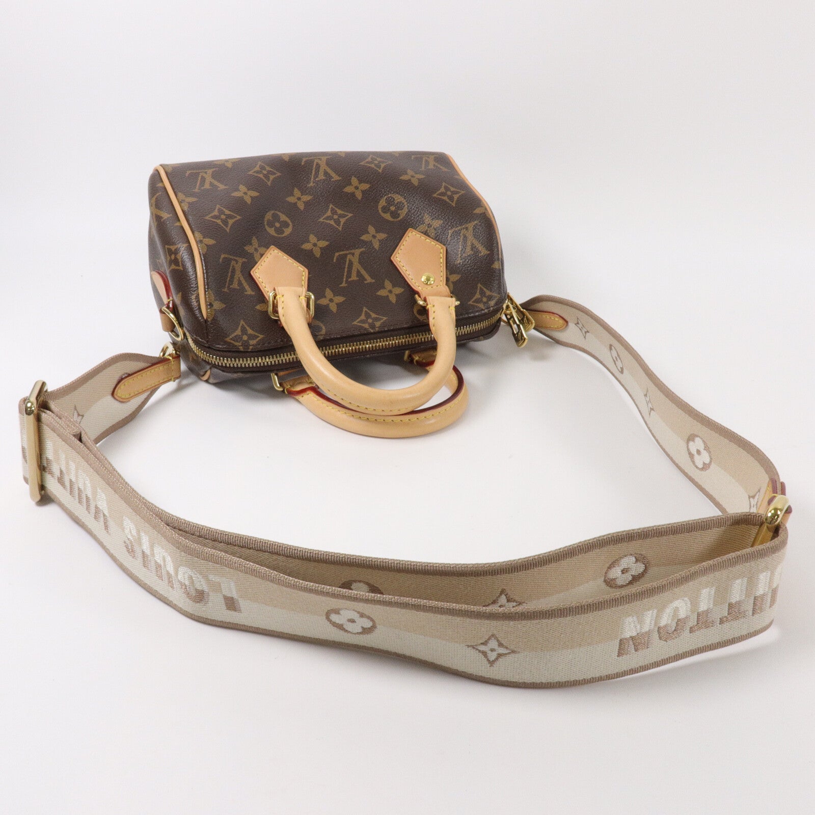 LOUIS VUITTON Monogram Speedy Bandouliere 20手挽肩背兩用袋