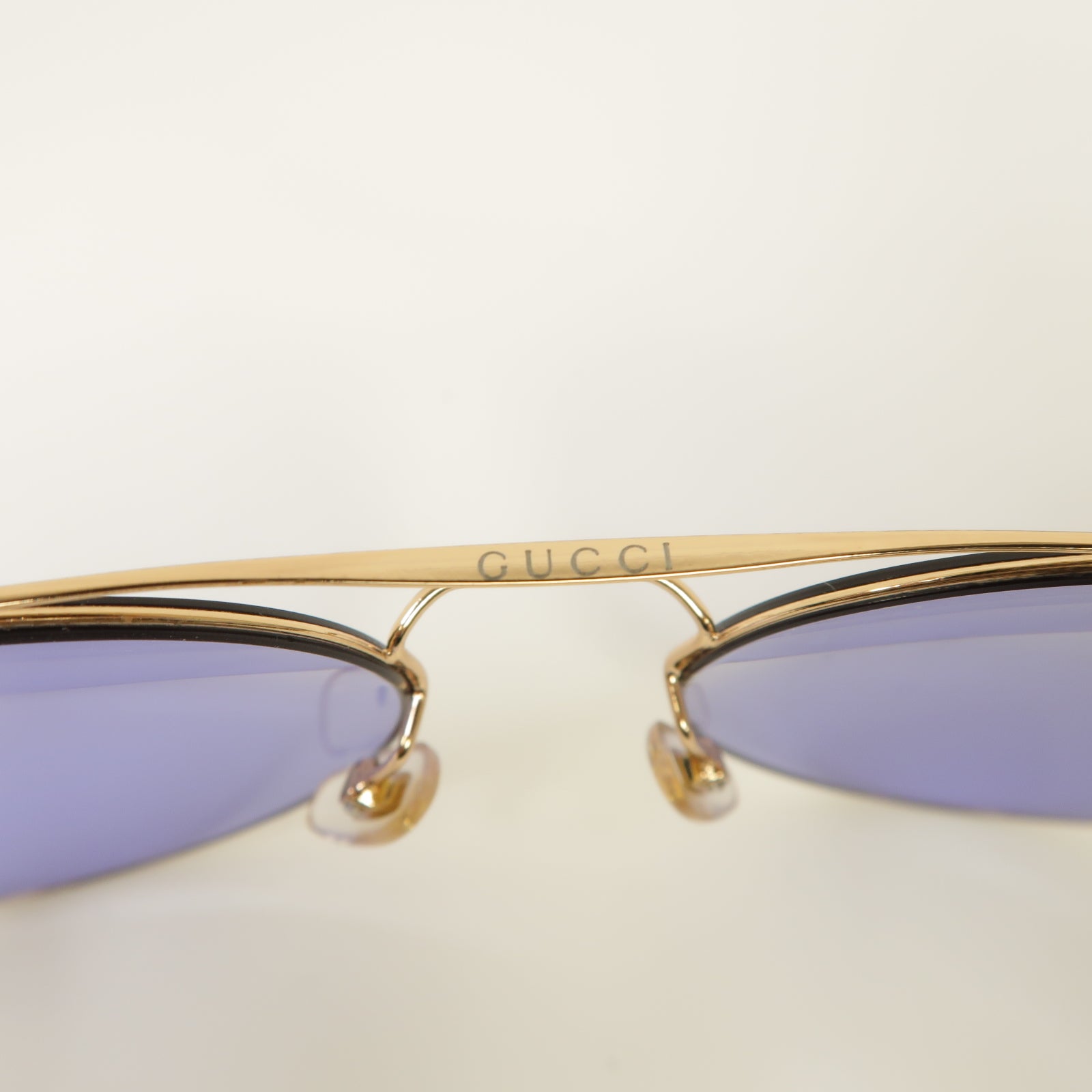 GUCCI 【激減優惠】PVC Sunglasses太陽眼鏡藍色/金色