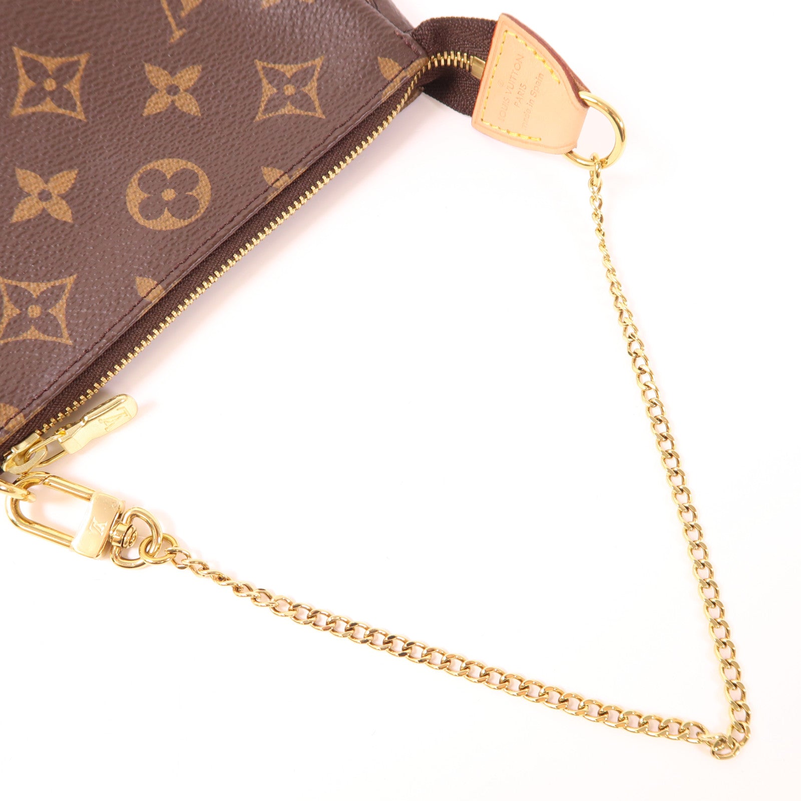 LOUIS VUITTON Monogram Mini Pochette Accessoires金扣手挽袋