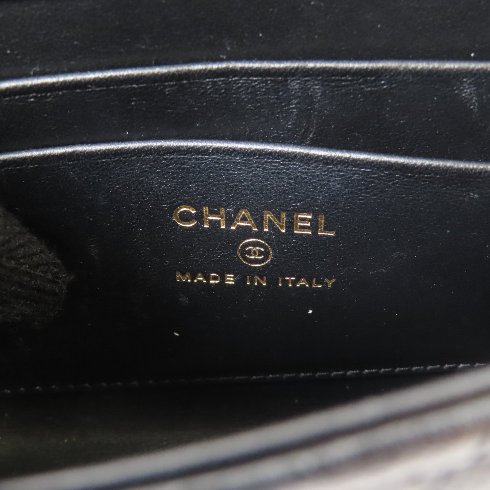 CHANEL CC GHW Chain 2 Way Shoulder Bag Calfskin Leather