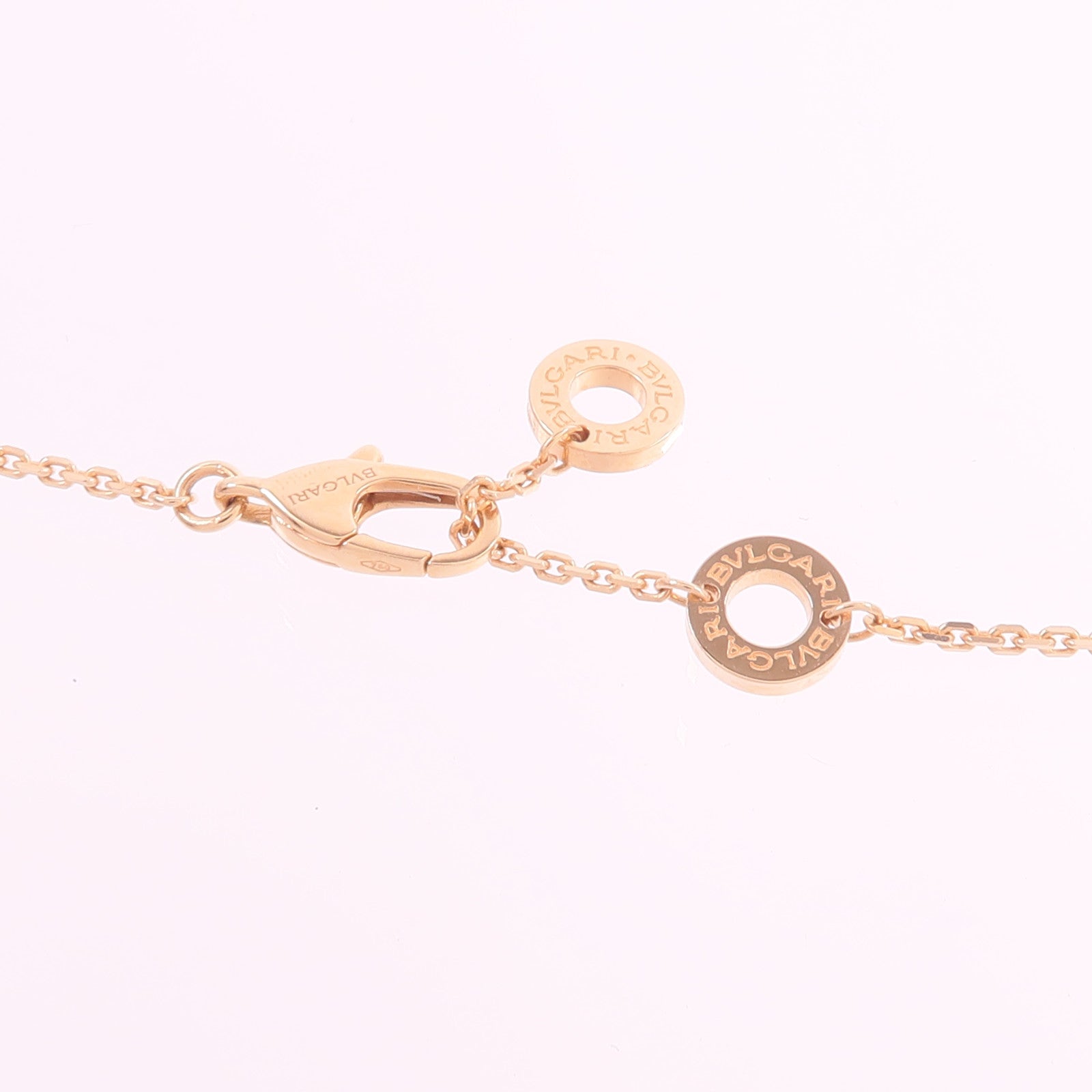 BVLGARI 18K玫瑰金Divas' Dream Necklace孔雀石/鑽石項鍊