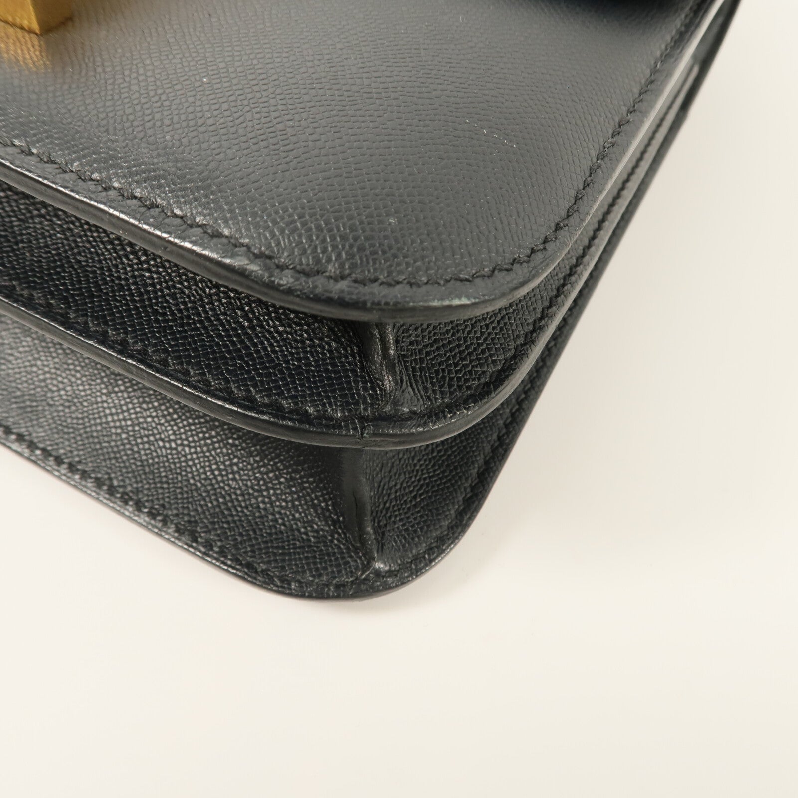 HERMES Epsom皮革Constance 24肩背袋Bleu Nuit