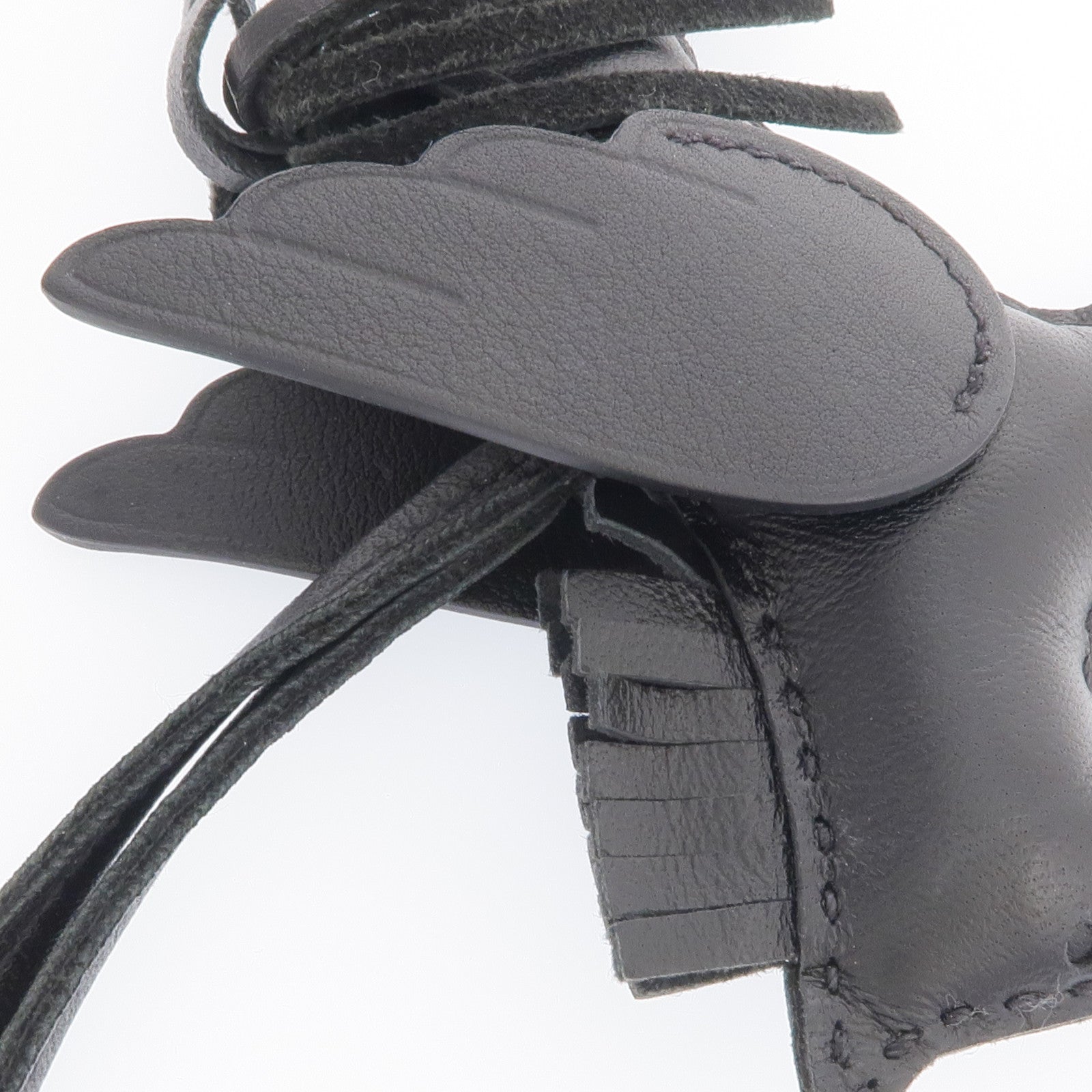 HERMES Milo/Swift皮革Rodeo Pegase PM掛飾Noir