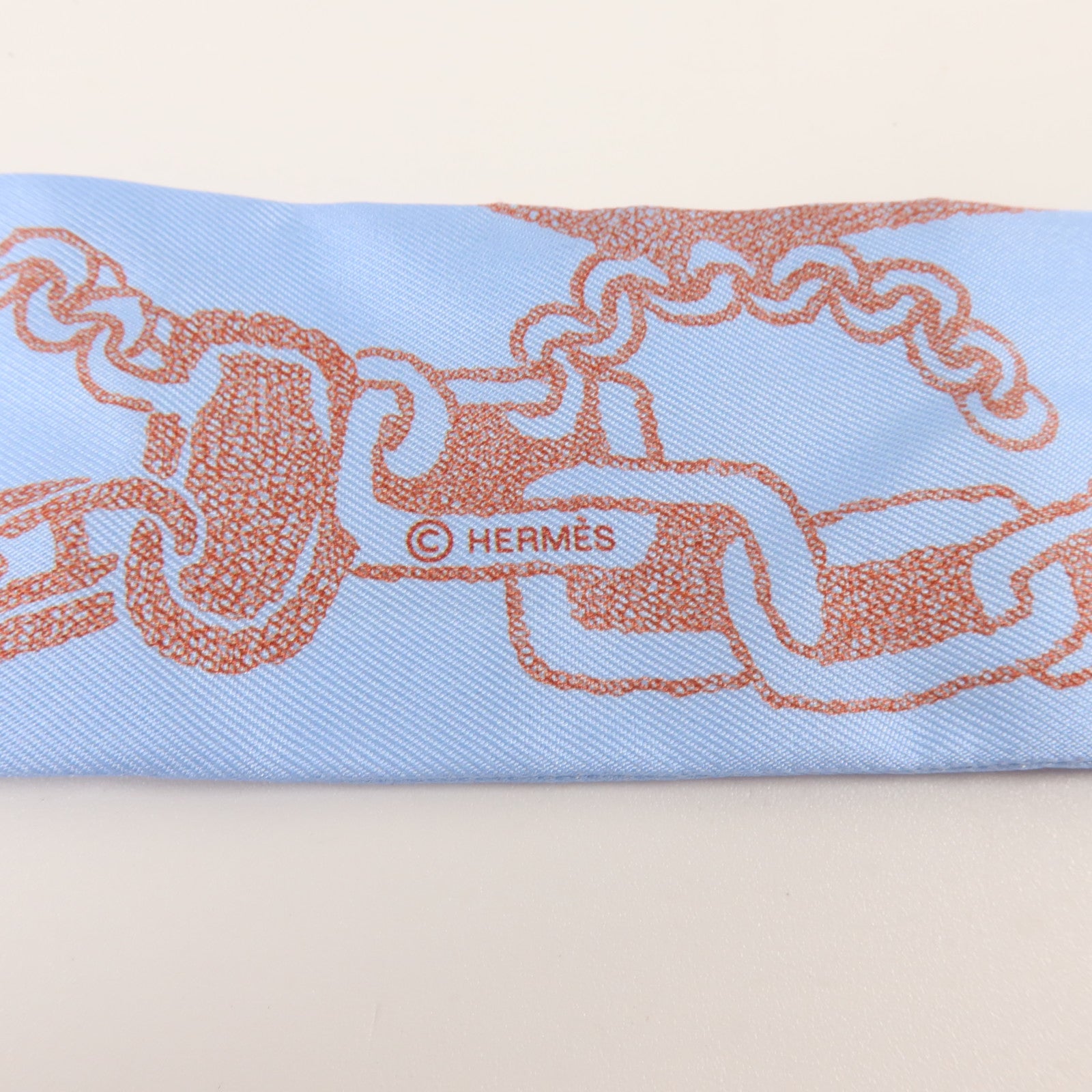 HERMES 絲質Twilly絲巾