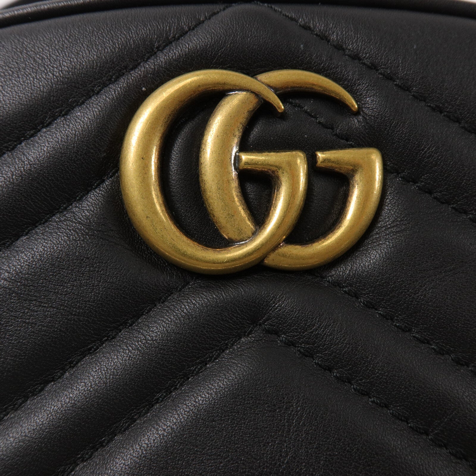 GUCCI 牛皮皮革GG Marmont Belt Bag腰包