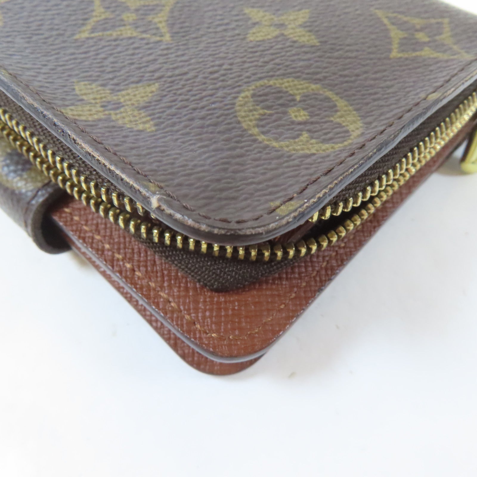LOUIS VUITTON Monogram Wallet金扣錢包啡色