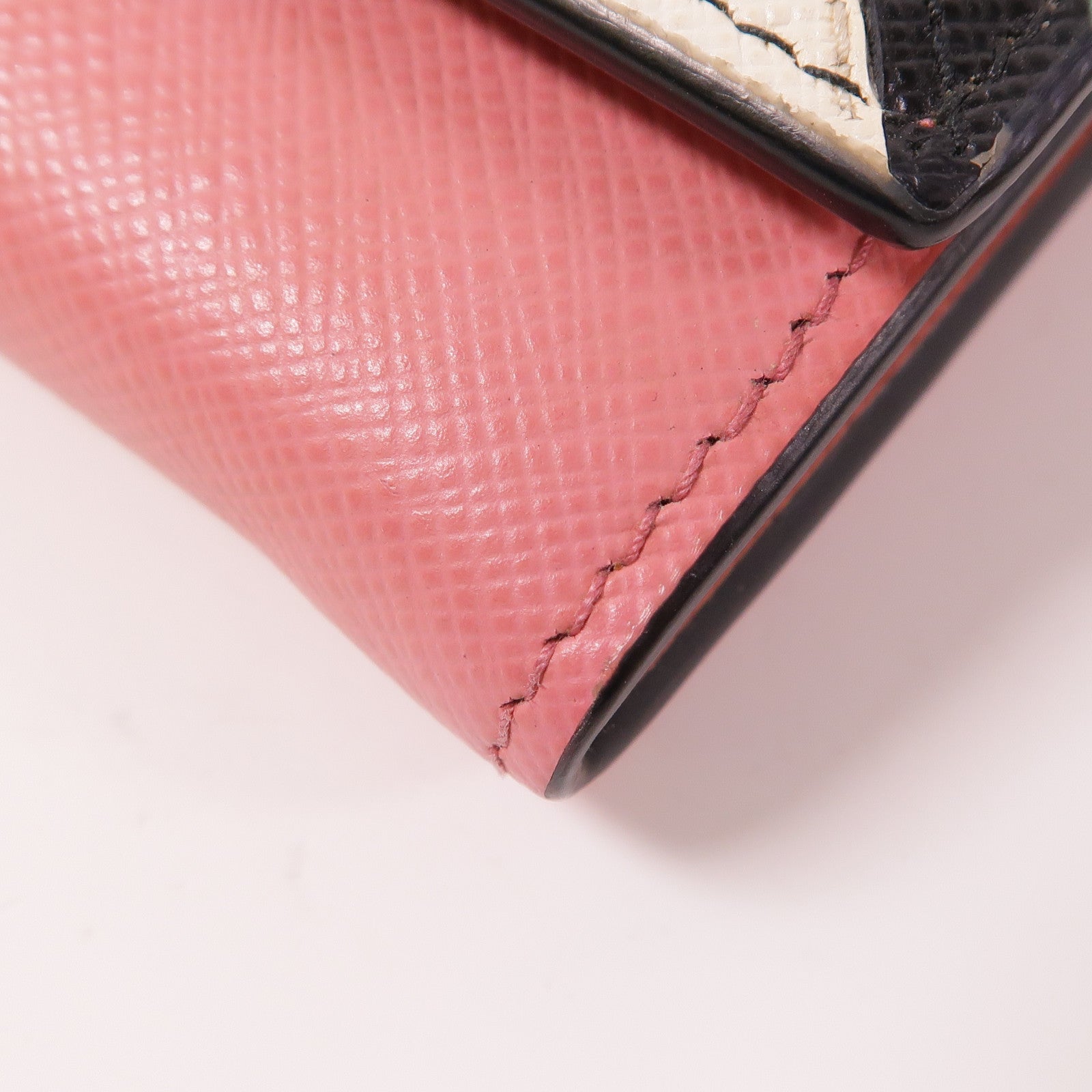 PRADA 牛皮皮革Long Wallet金扣長錢包