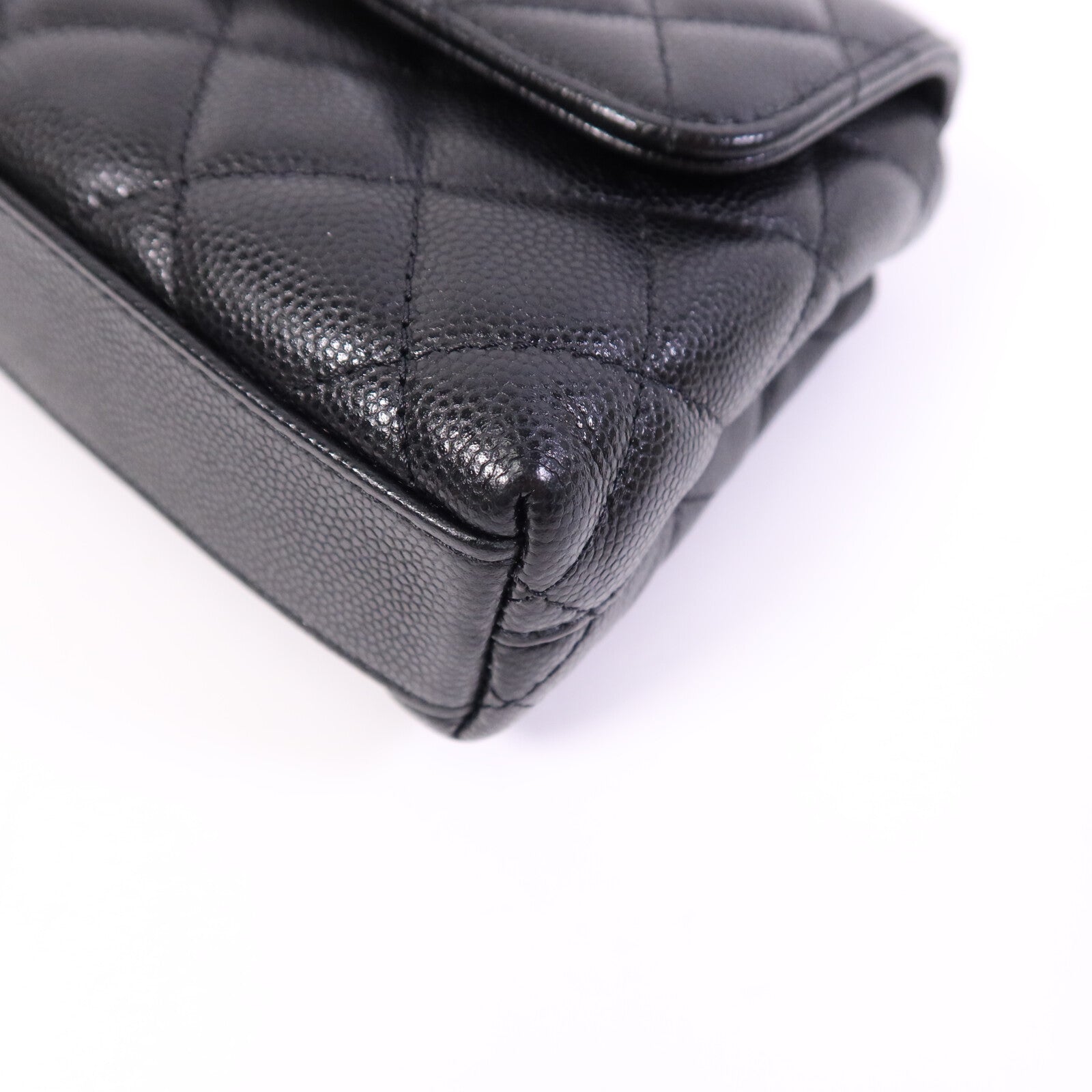 CHANEL 牛皮皮革Mirco Coco Handle金扣鏈帶手挽肩背兩用袋