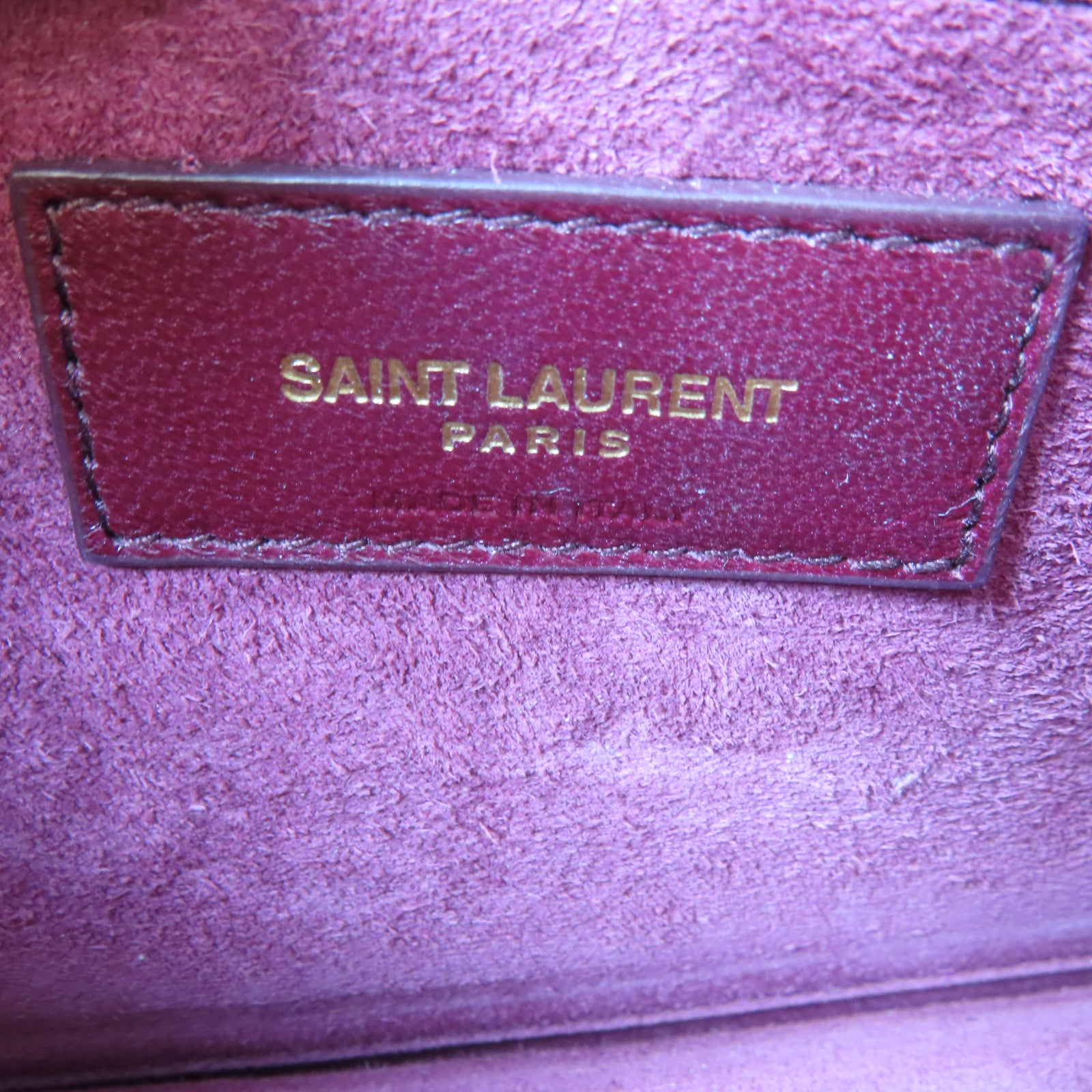 SAINT LAURENT 牛皮皮革Sunset金扣鏈帶肩背袋紅色