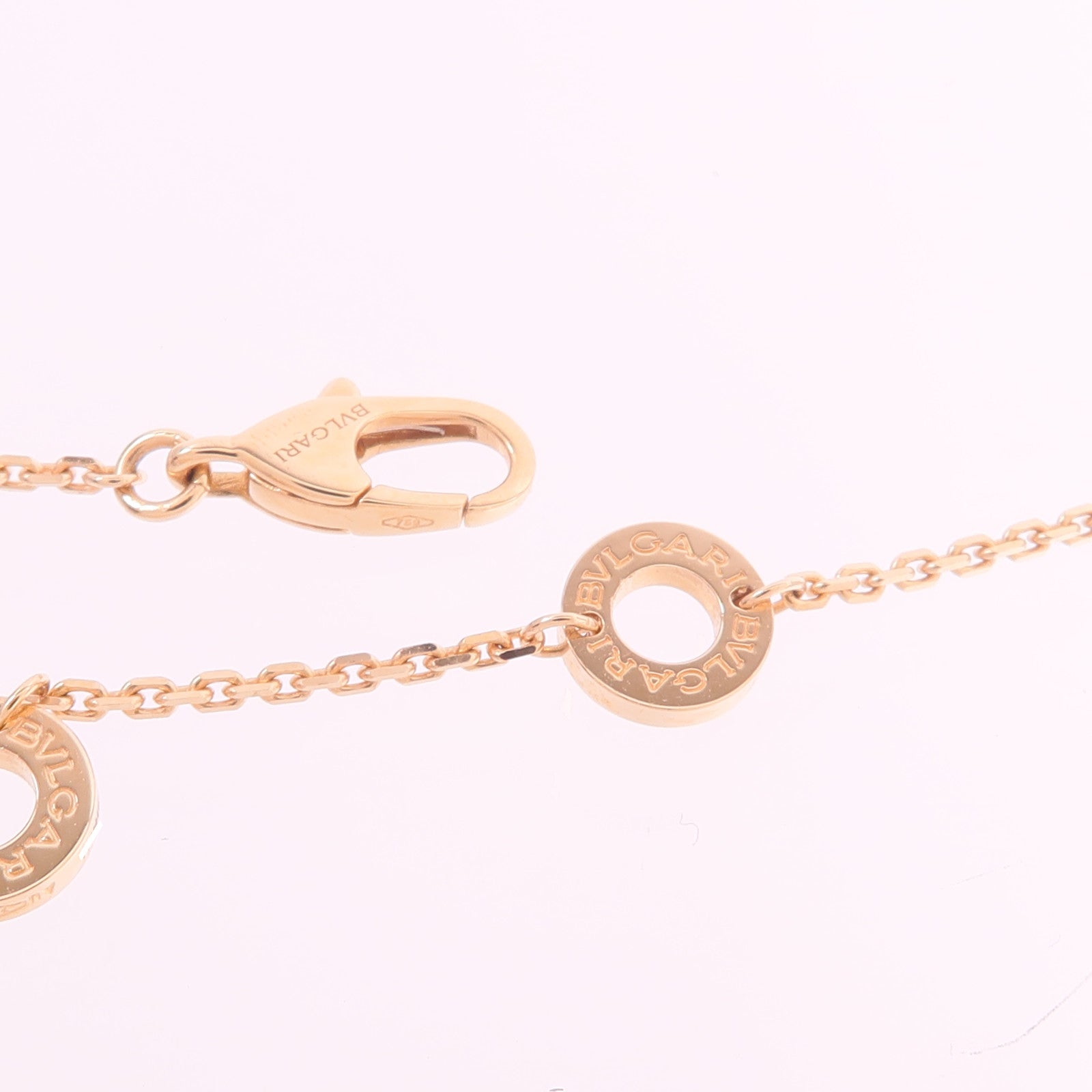 BVLGARI 18K玫瑰金Divas' Dream Necklace孔雀石/鑽石項鍊