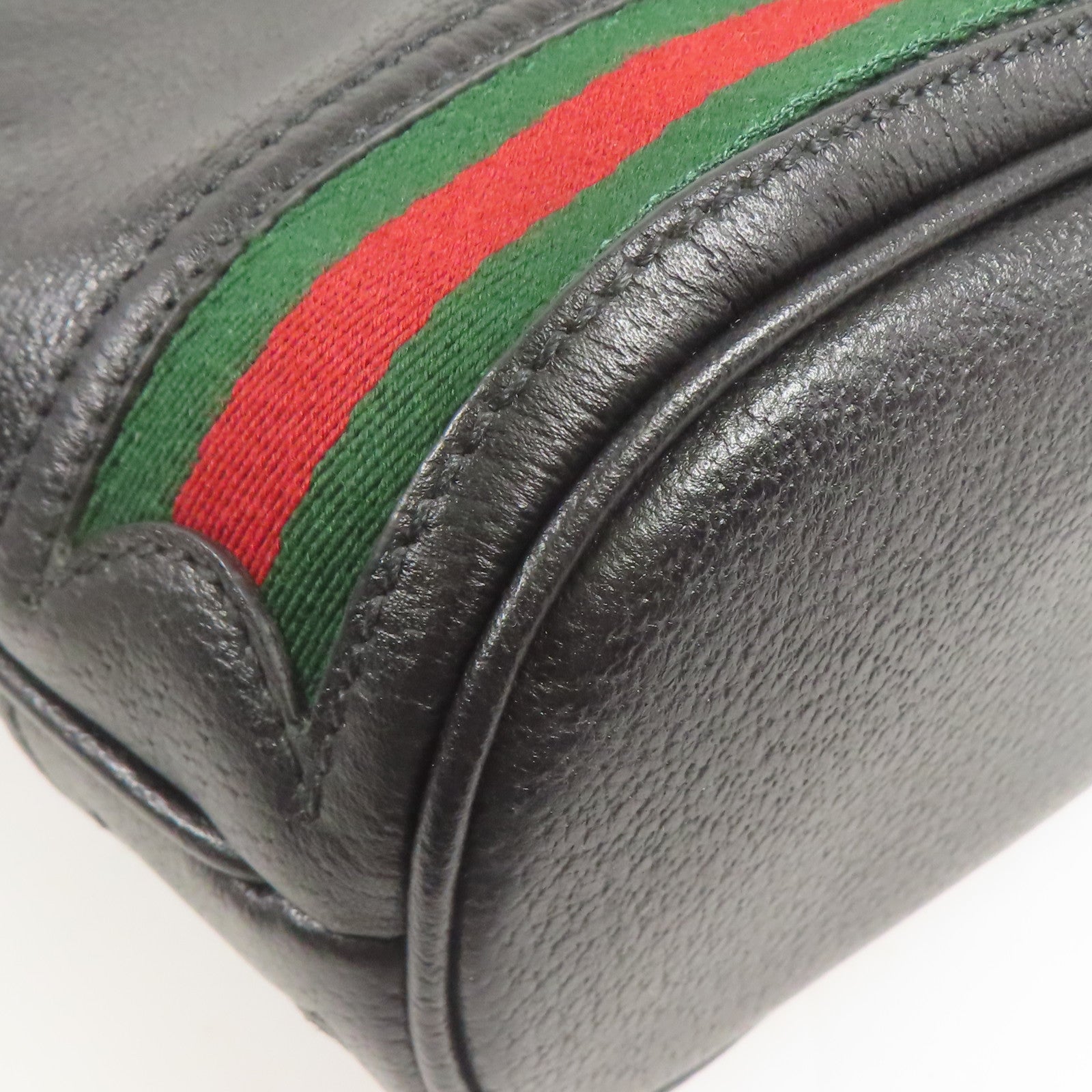 GUCCI GG GHW 2way Shoulder Bag 719884 Calfskin Leather Black