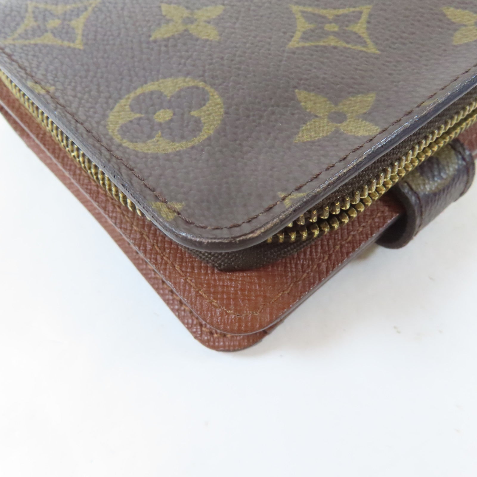 LOUIS VUITTON Monogram Wallet金扣錢包啡色