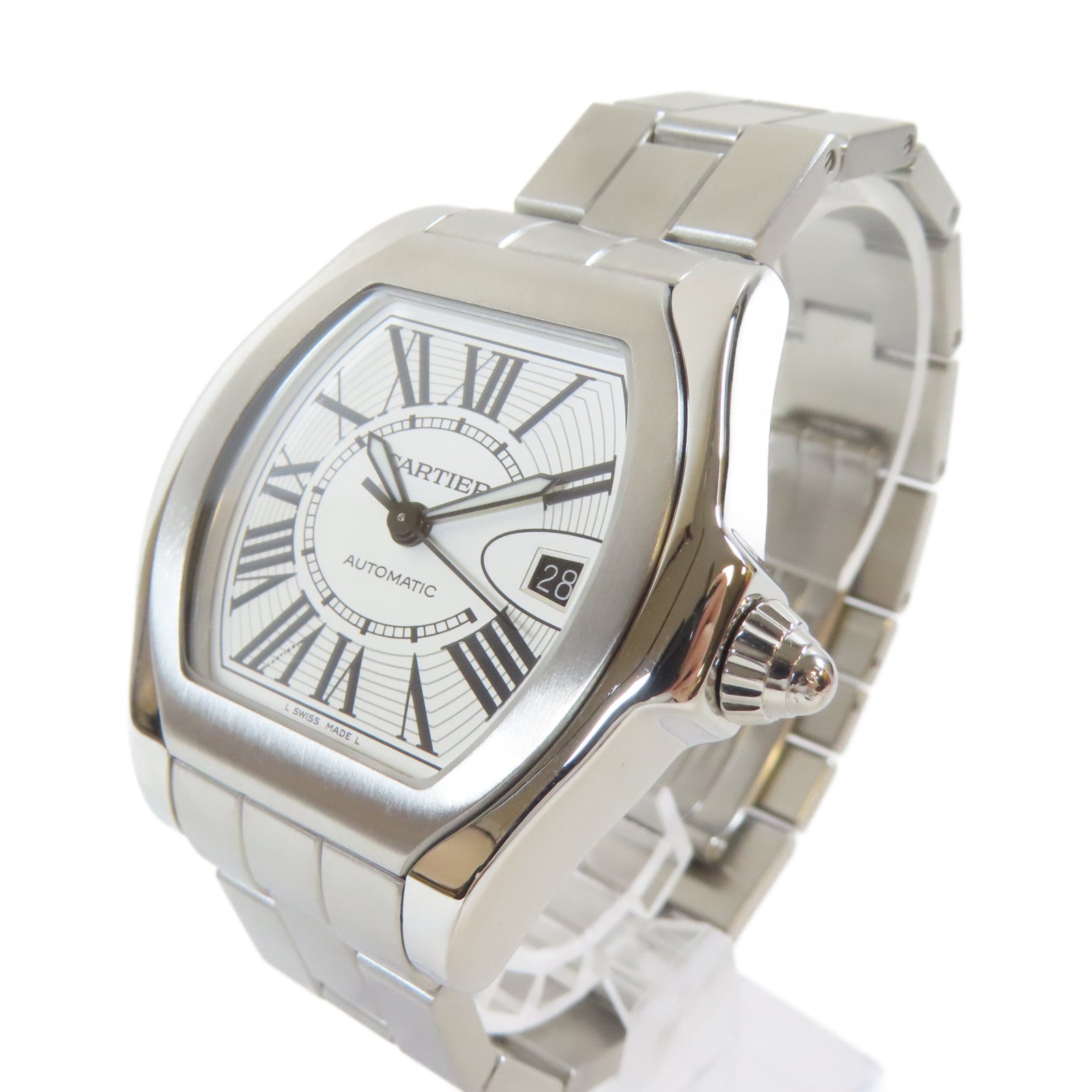 CARTIER Roadster不鏽鋼手錶自動機芯銀色– Brand Off Hong Kong